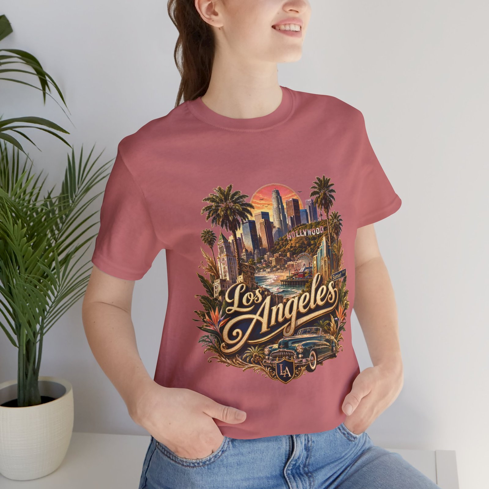 Los Angeles Vintage Skyline Tee — Retro Hollywood LA City T-Shirt - Image 15