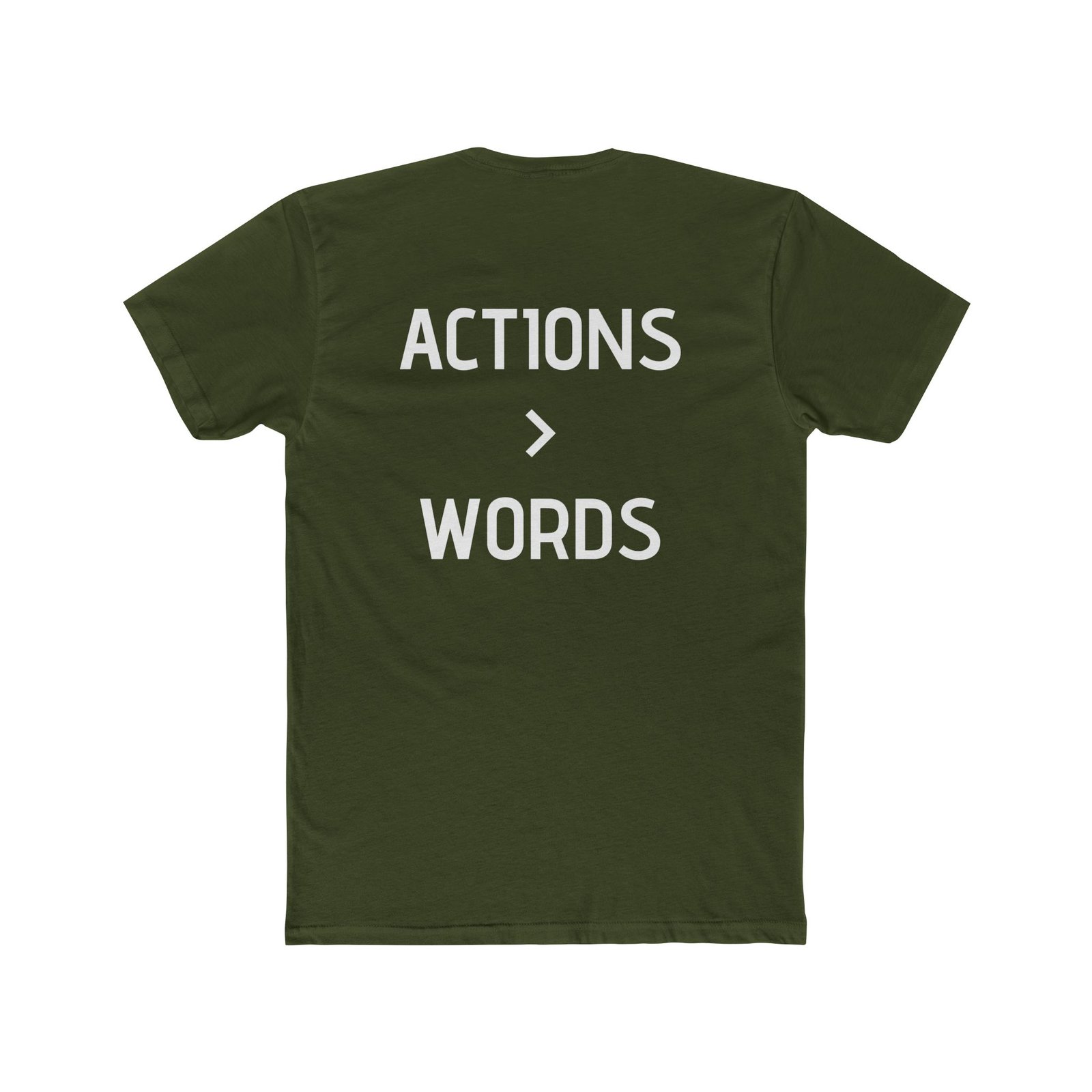 My Life Graphic Tee — "Actions > Words" Motivational Cotton T-Shirt - Image 17