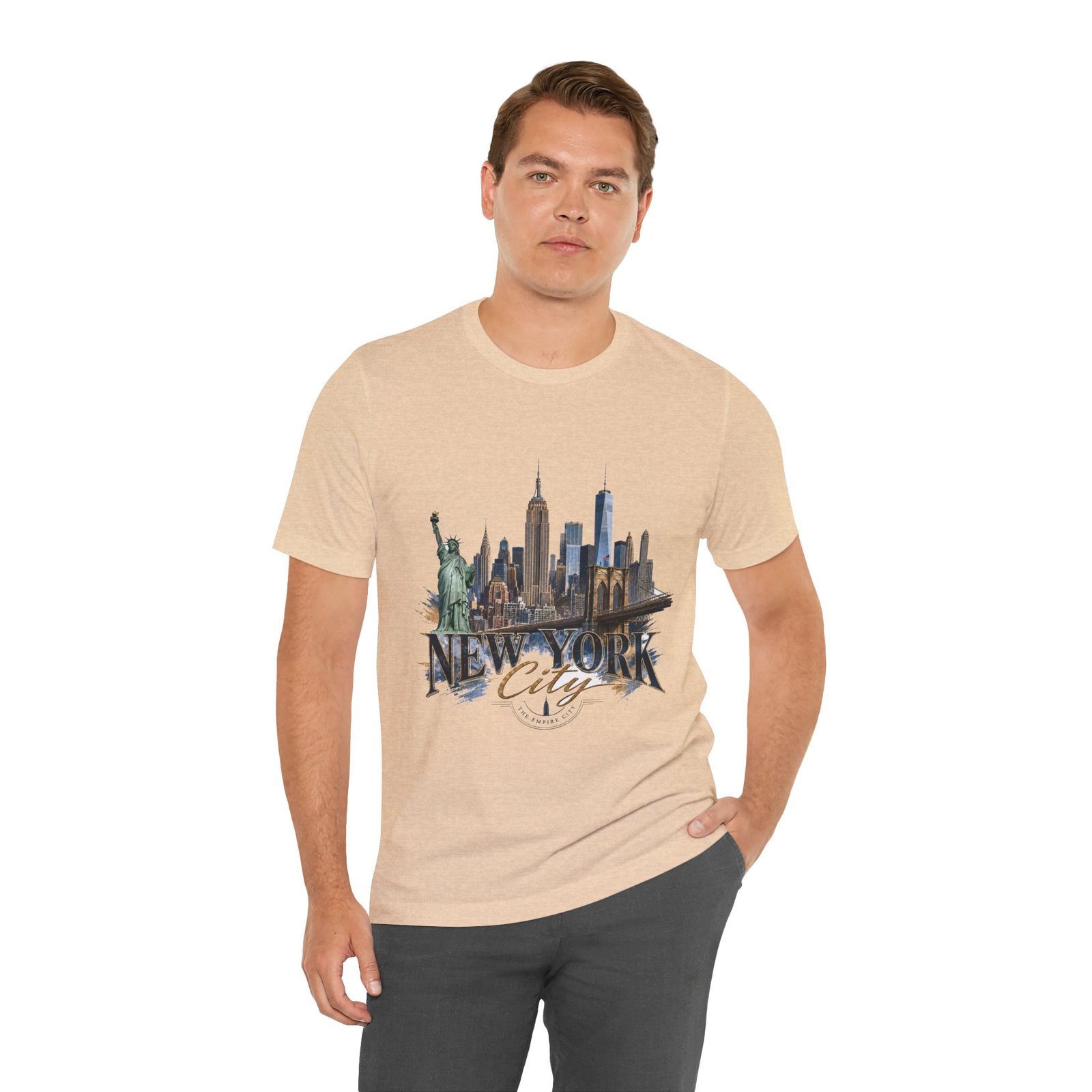 New York City Skyline Tee — Vintage Statue of Liberty & Manhattan Graphic T‑Shirt - Image 75