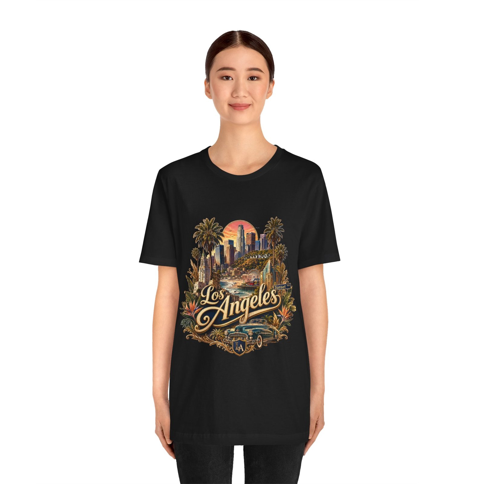 Los Angeles Vintage Skyline Tee — Retro Hollywood LA City T-Shirt - Image 37