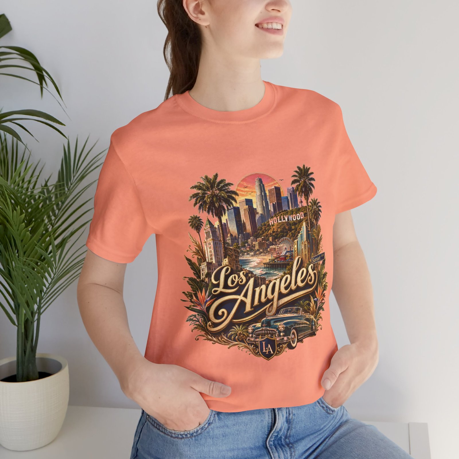 Los Angeles Vintage Skyline Tee — Retro Hollywood LA City T-Shirt - Image 7
