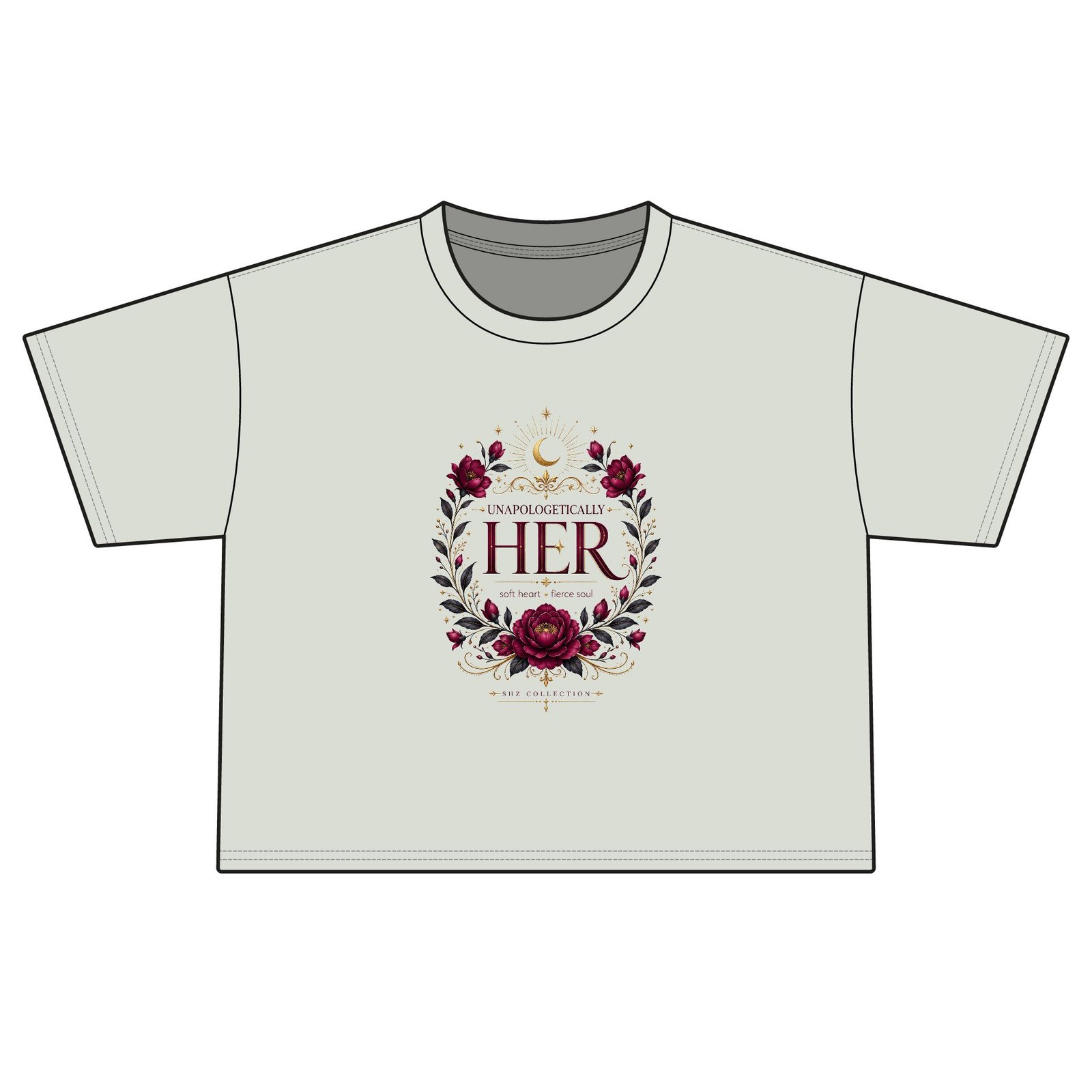 Her Floral Crest Boxy Tee - Image 3