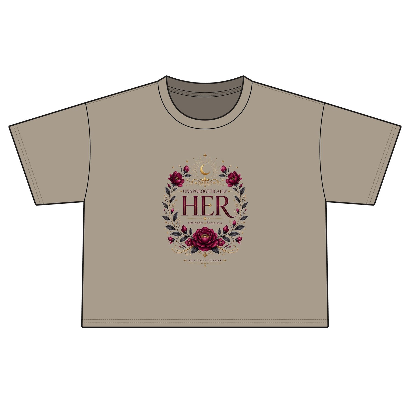 Her Floral Crest Boxy Tee - Image 5