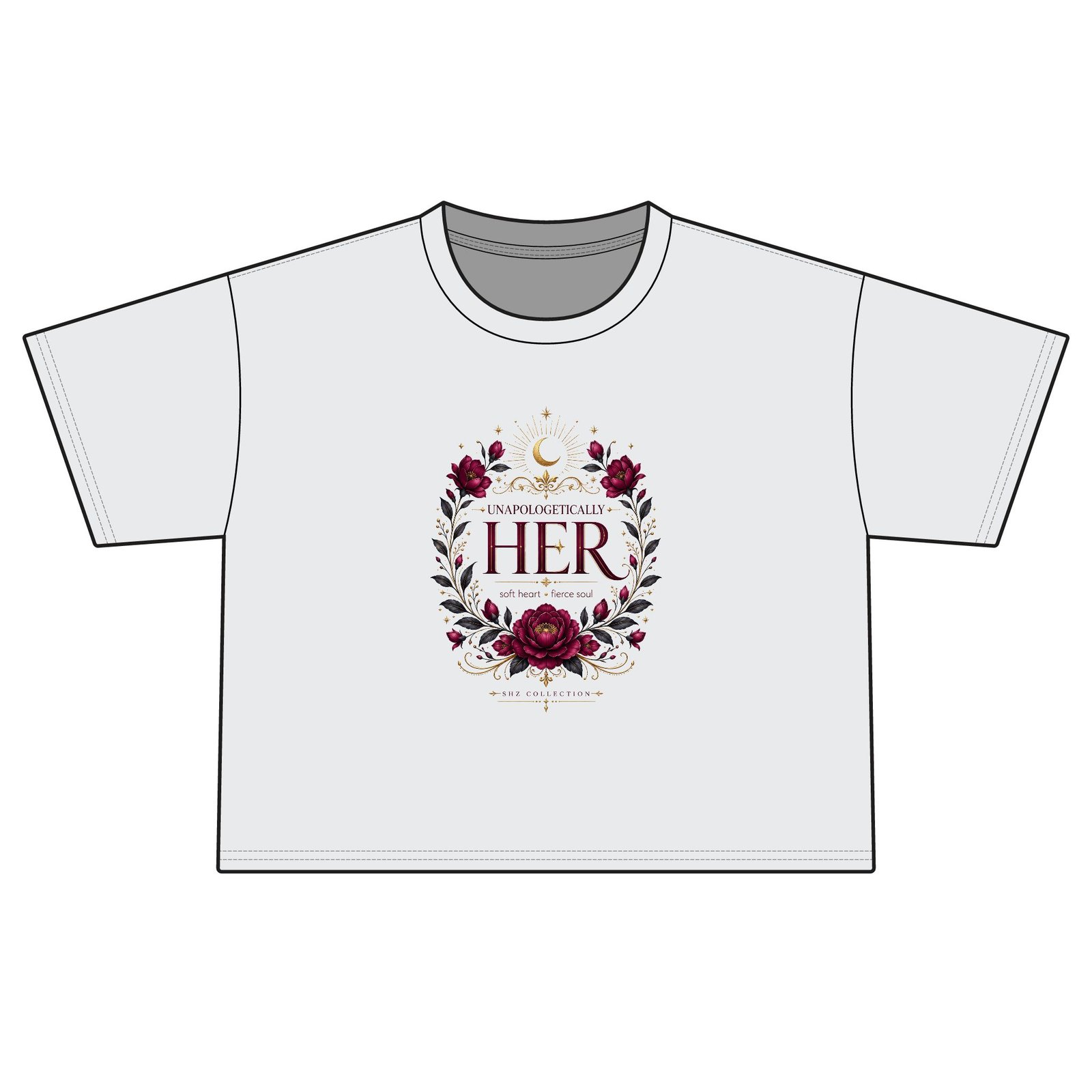 Her Floral Crest Boxy Tee - Image 7