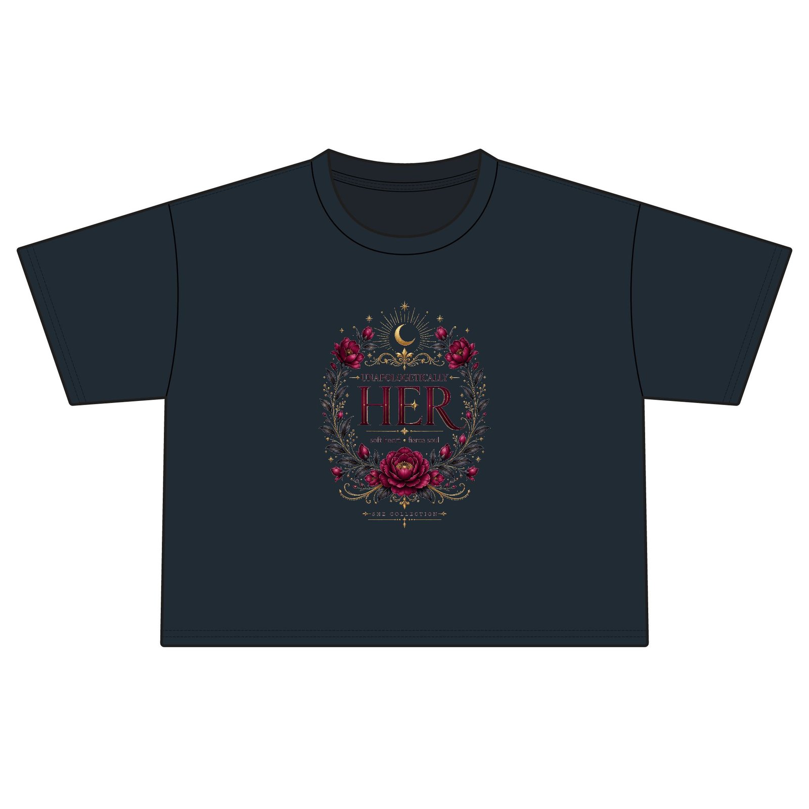 Her Floral Crest Boxy Tee - Image 9