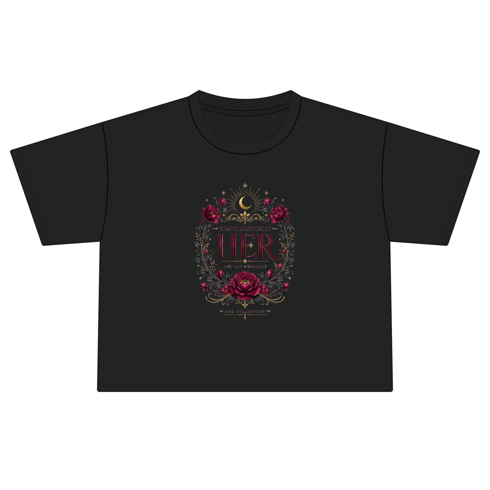 Her Floral Crest Boxy Tee - Image 11