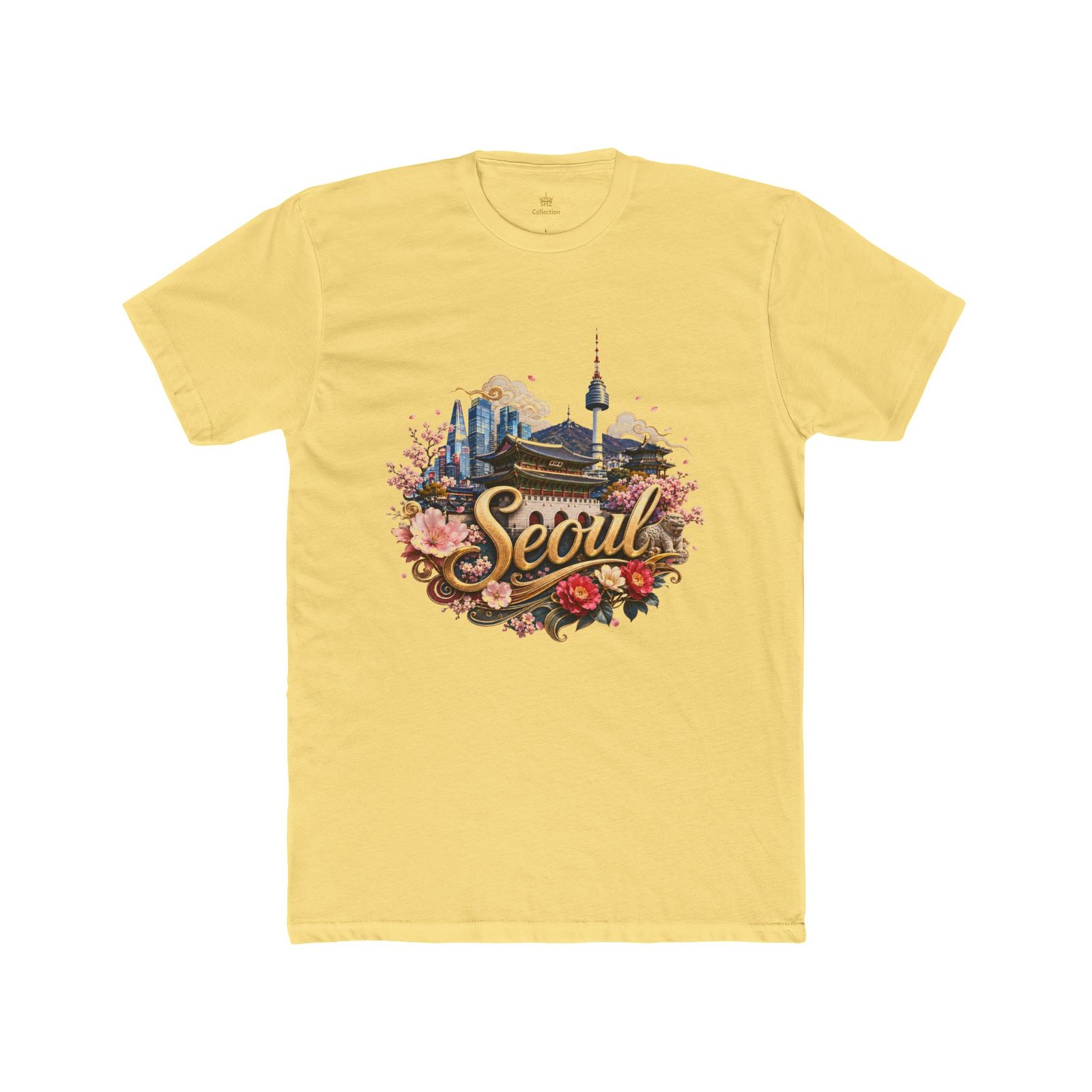 Seoul Vintage Travel T‑Shirt — Retro Seoul Skyline & Cherry Blossoms Tee - Image 31