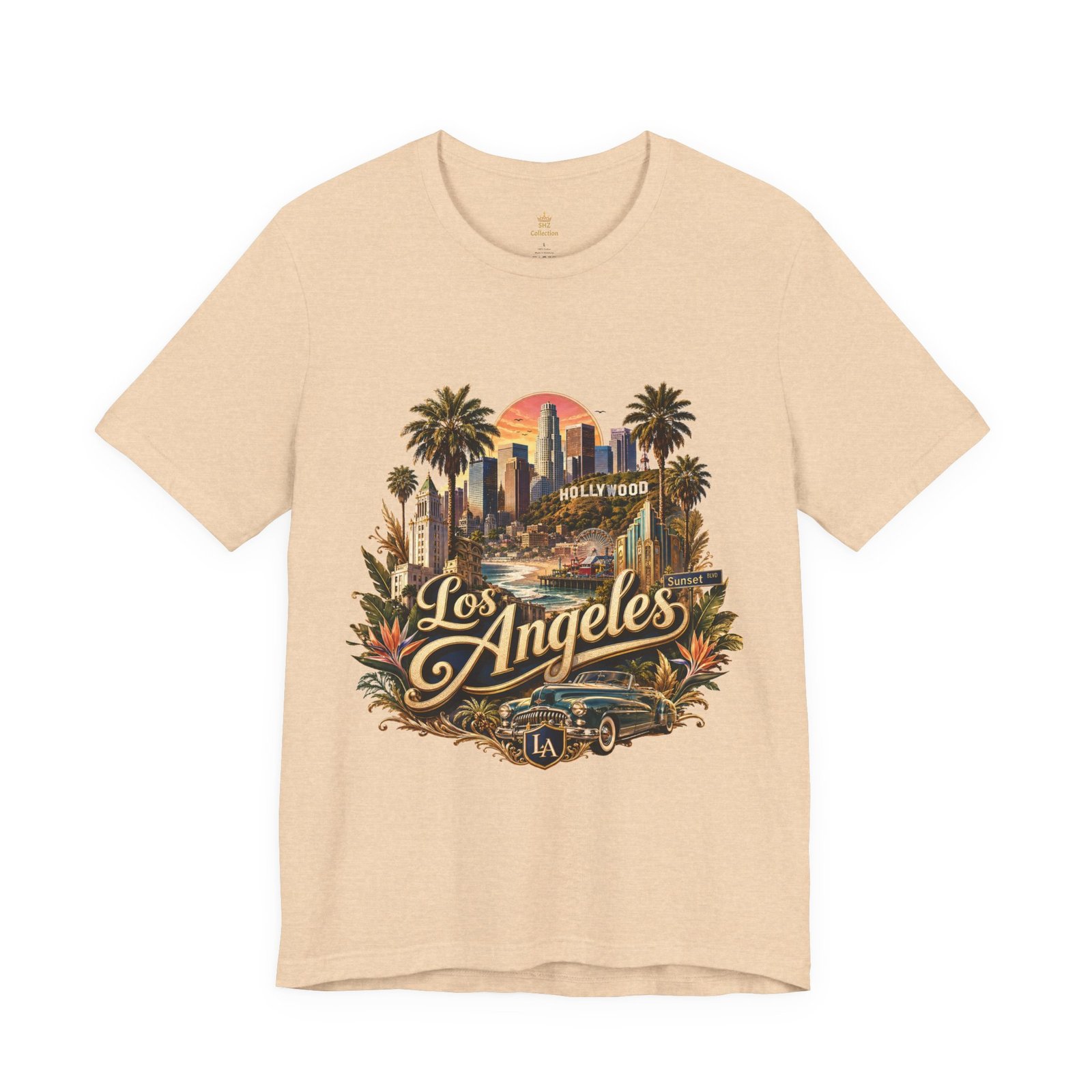 Los Angeles Vintage Skyline Tee — Retro Hollywood LA City T-Shirt - Image 73