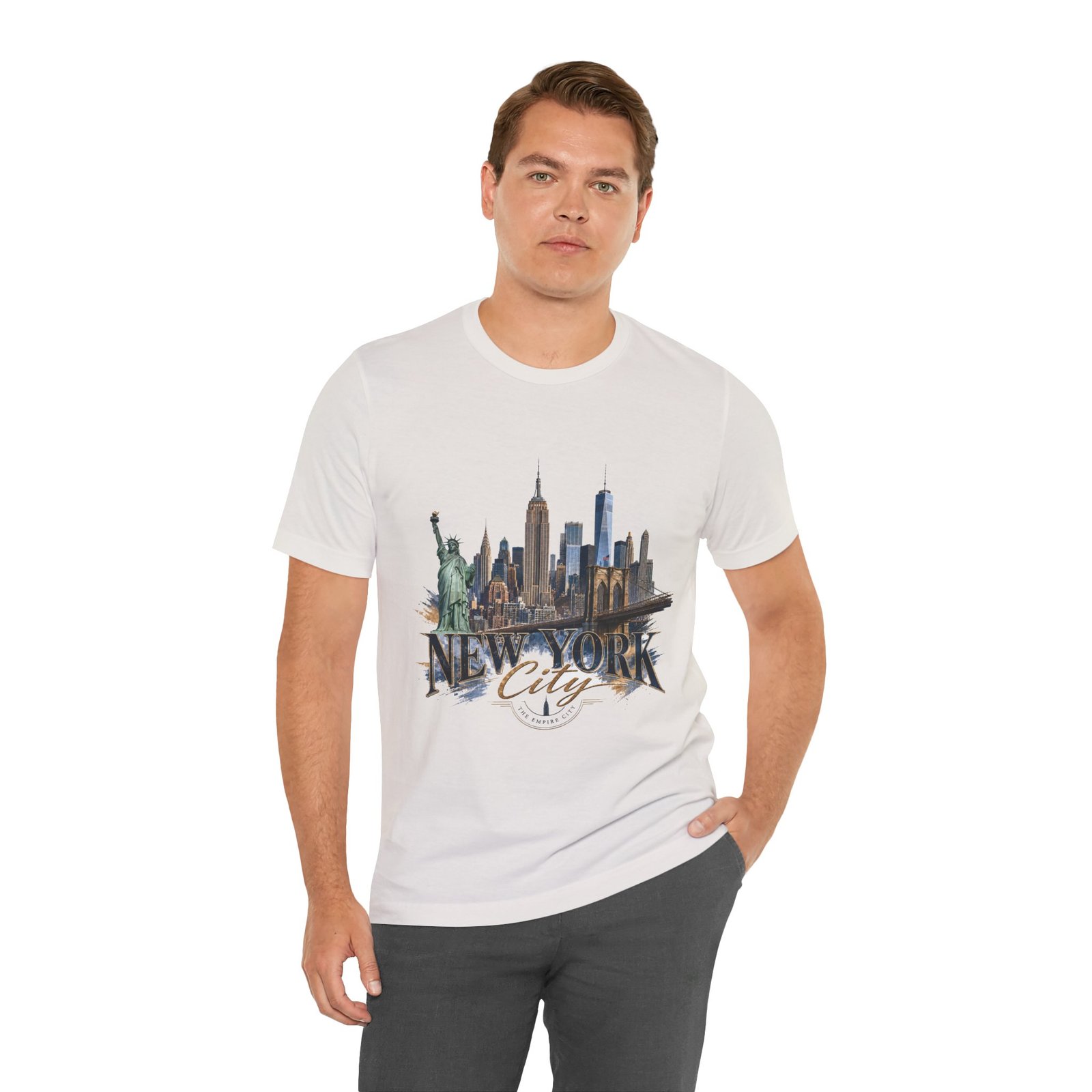 New York City Skyline Tee — Vintage Statue of Liberty & Manhattan Graphic T‑Shirt - Image 47