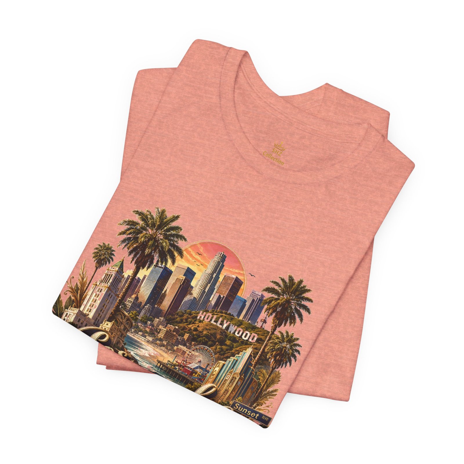 Los Angeles Vintage Skyline Tee — Retro Hollywood LA City T-Shirt - Image 43