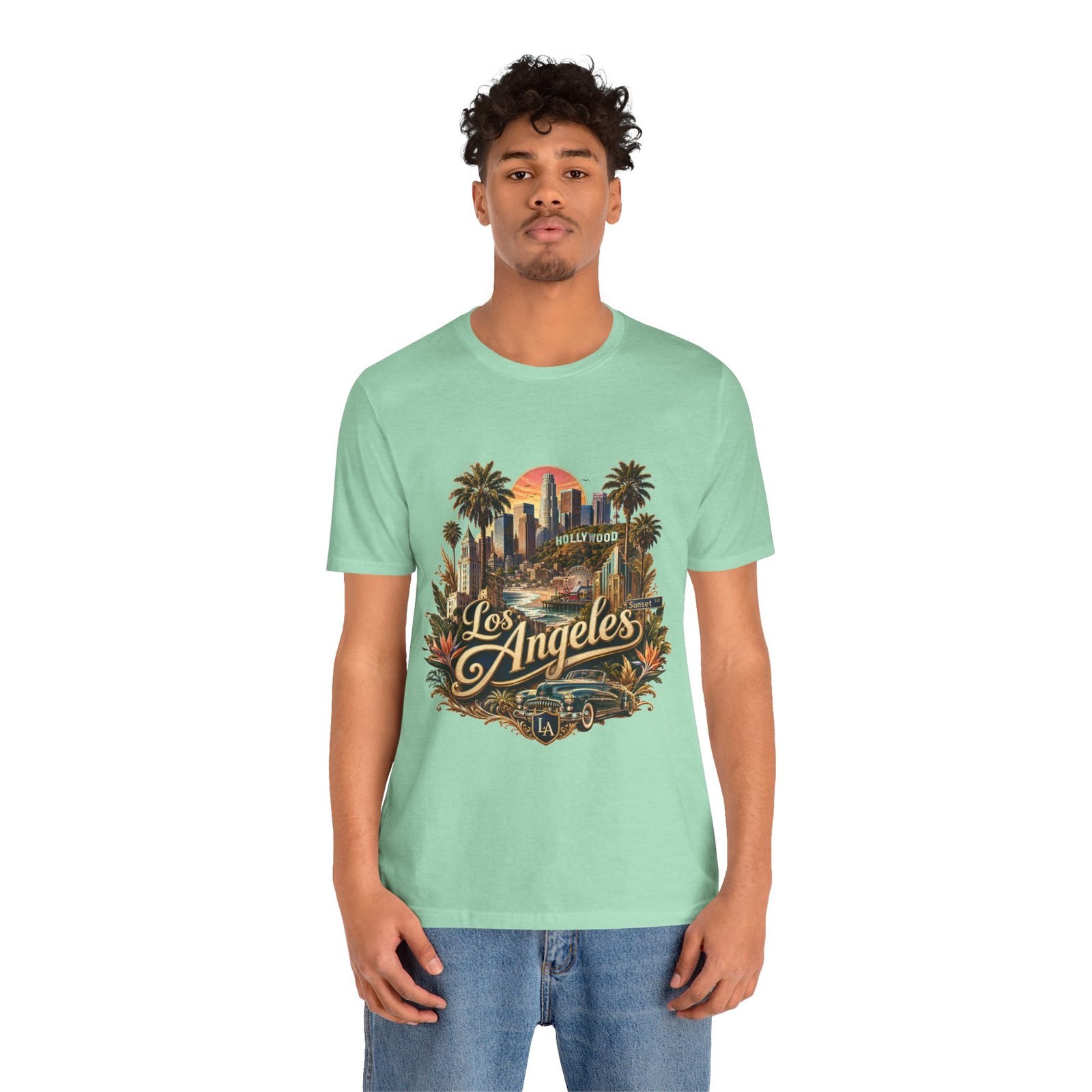 Los Angeles Vintage Skyline Tee — Retro Hollywood LA City T-Shirt - Image 54