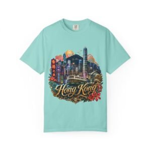 Hong Kong Skyline T-Shirt — Vintage Neon Cityscape Tee