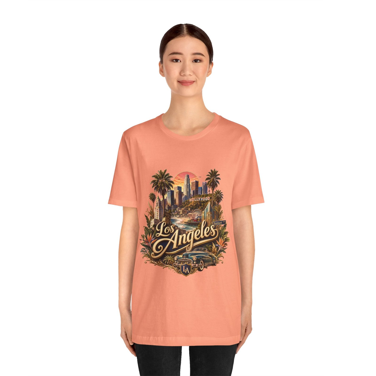 Los Angeles Vintage Skyline Tee — Retro Hollywood LA City T-Shirt - Image 5