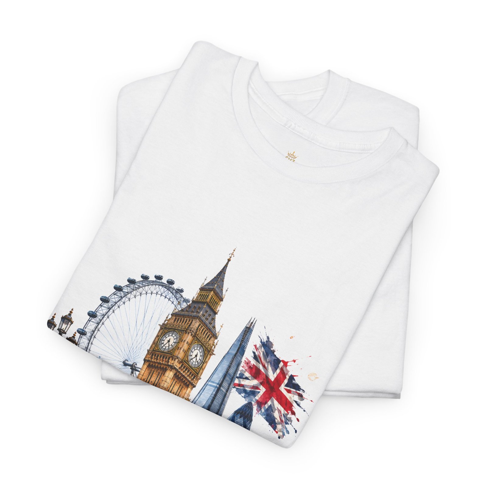 London Cityscape T‑Shirt — Big Ben, London Eye & Union Jack Graphic Tee - Image 59