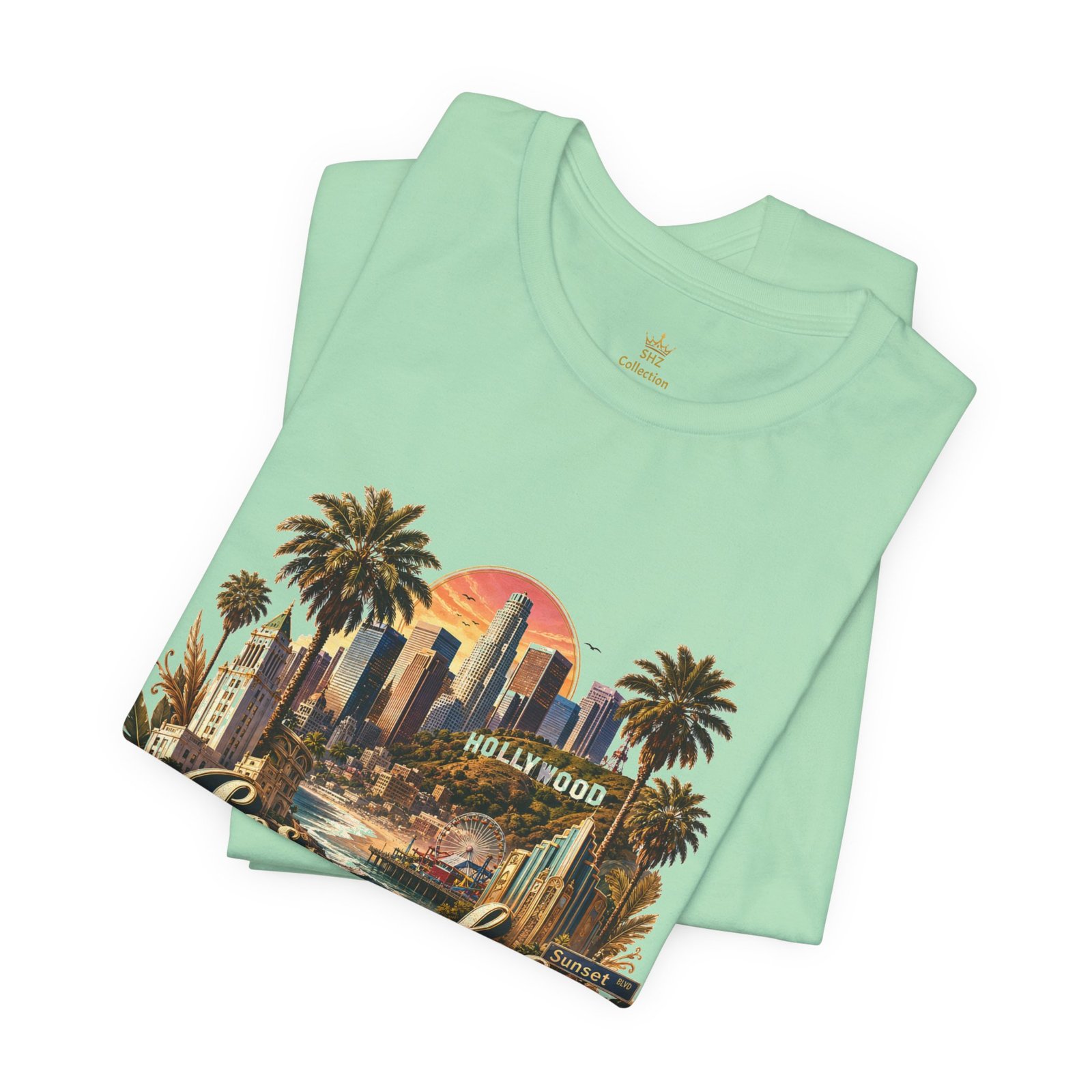 Los Angeles Vintage Skyline Tee — Retro Hollywood LA City T-Shirt - Image 59