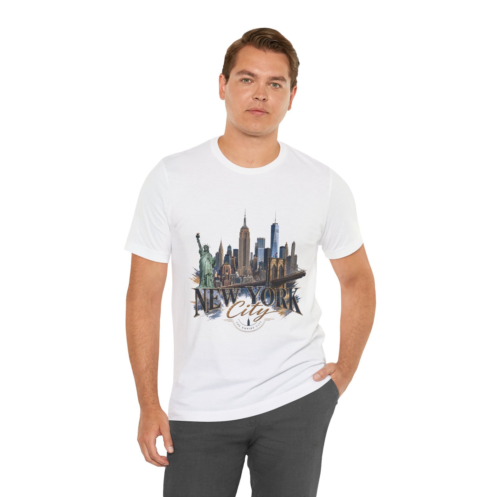 New York City Skyline Tee — Vintage Statue of Liberty & Manhattan Graphic T‑Shirt - Image 26