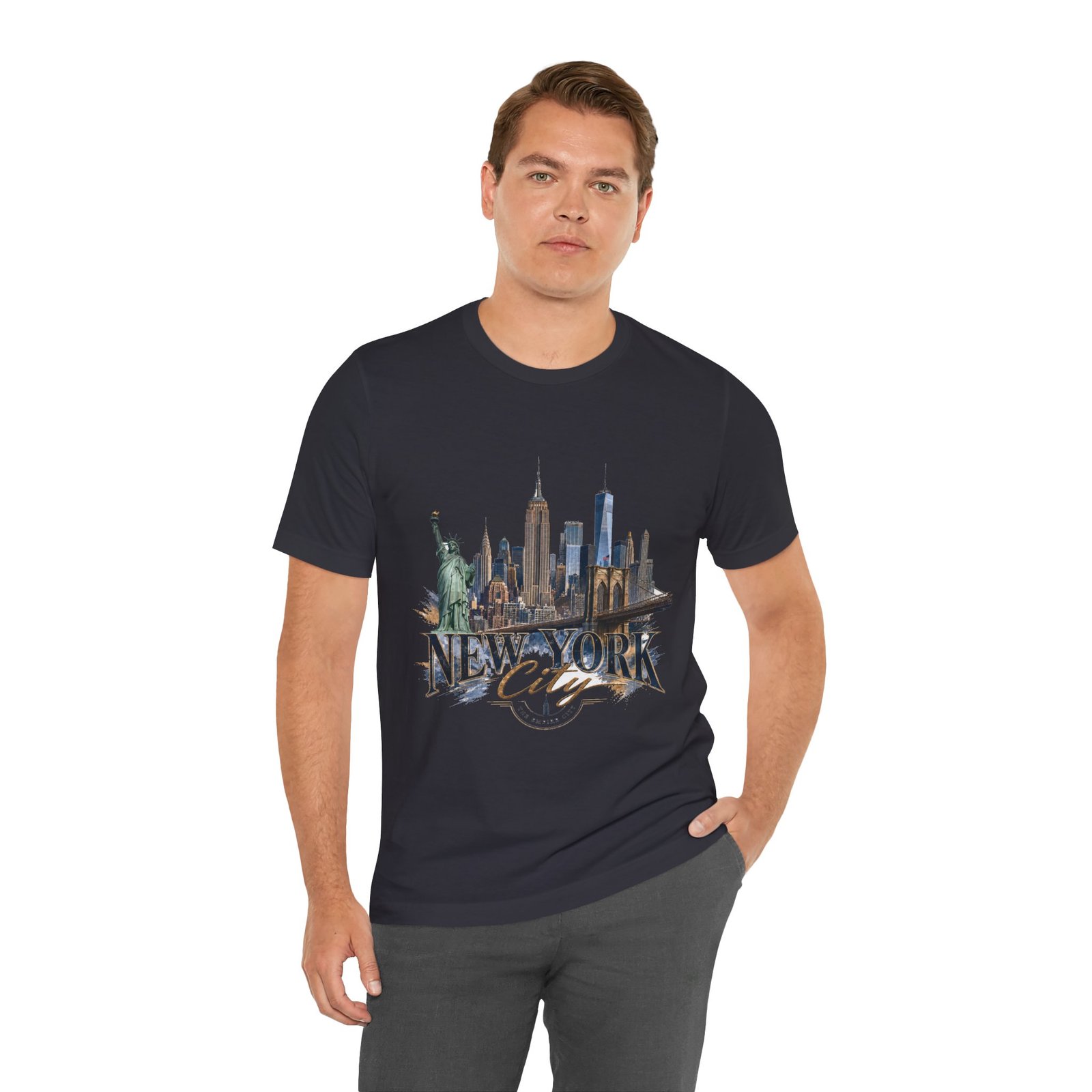 New York City Skyline Tee — Vintage Statue of Liberty & Manhattan Graphic T‑Shirt - Image 68
