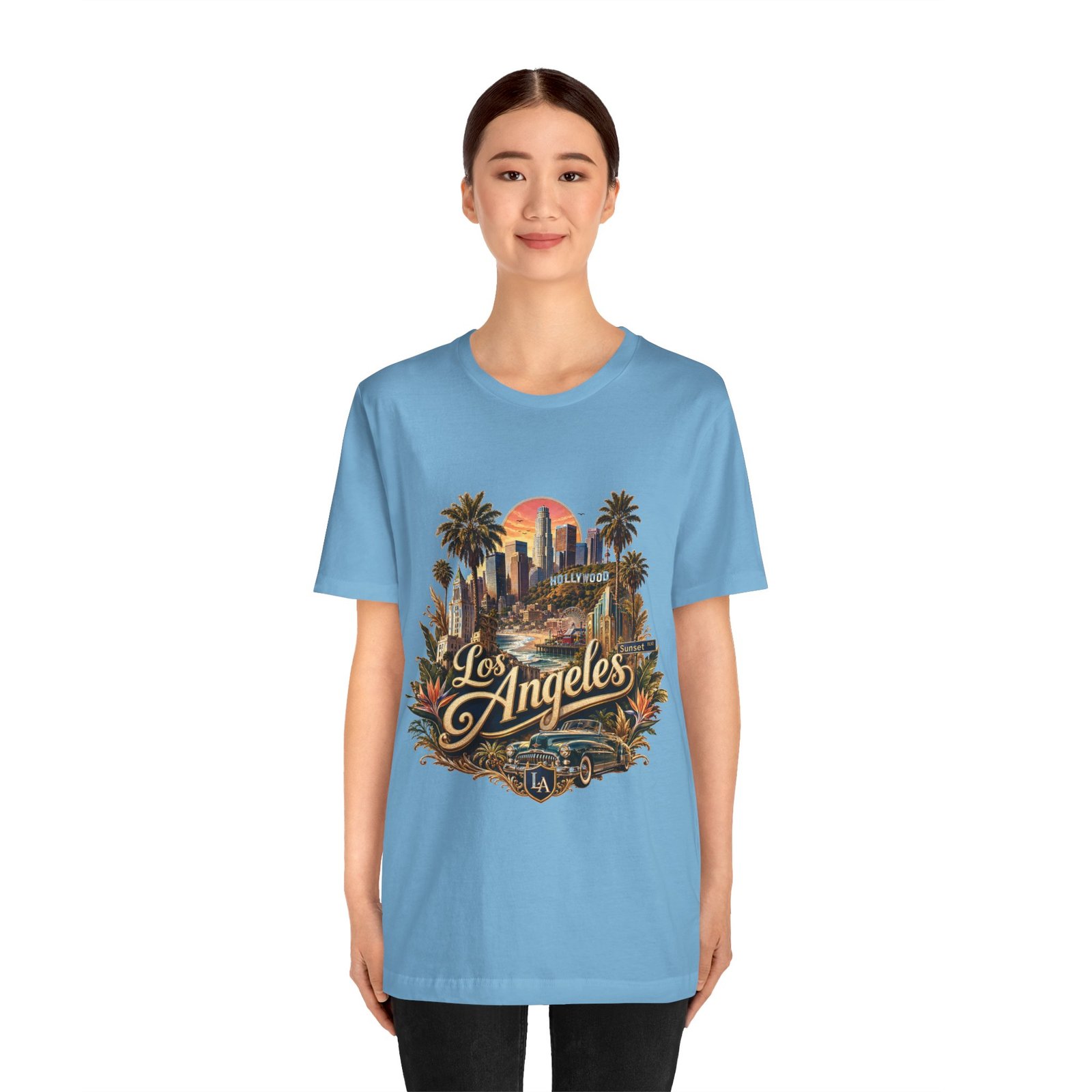 Los Angeles Vintage Skyline Tee — Retro Hollywood LA City T-Shirt - Image 69