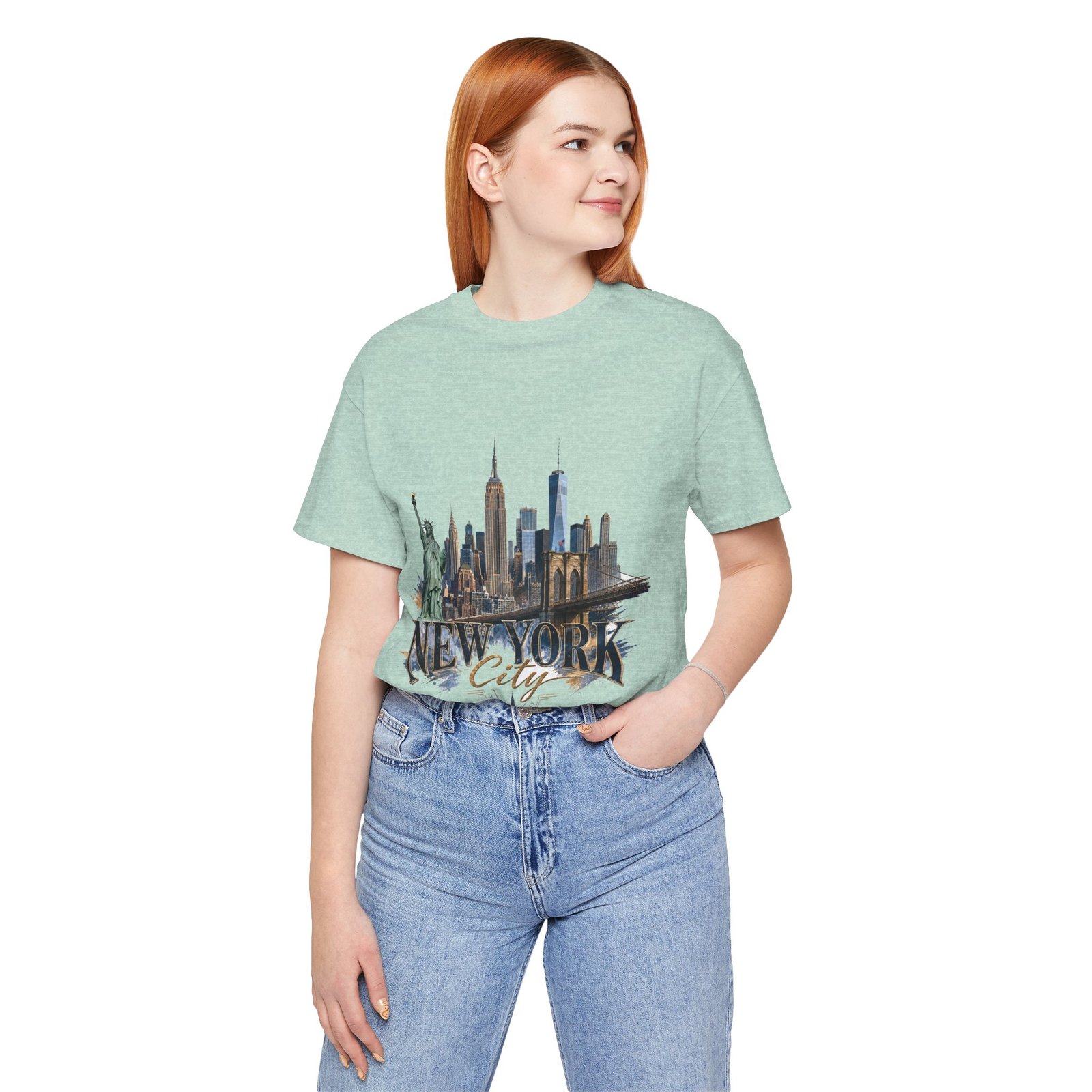 New York City Skyline Tee — Vintage Statue of Liberty & Manhattan Graphic T‑Shirt - Image 20