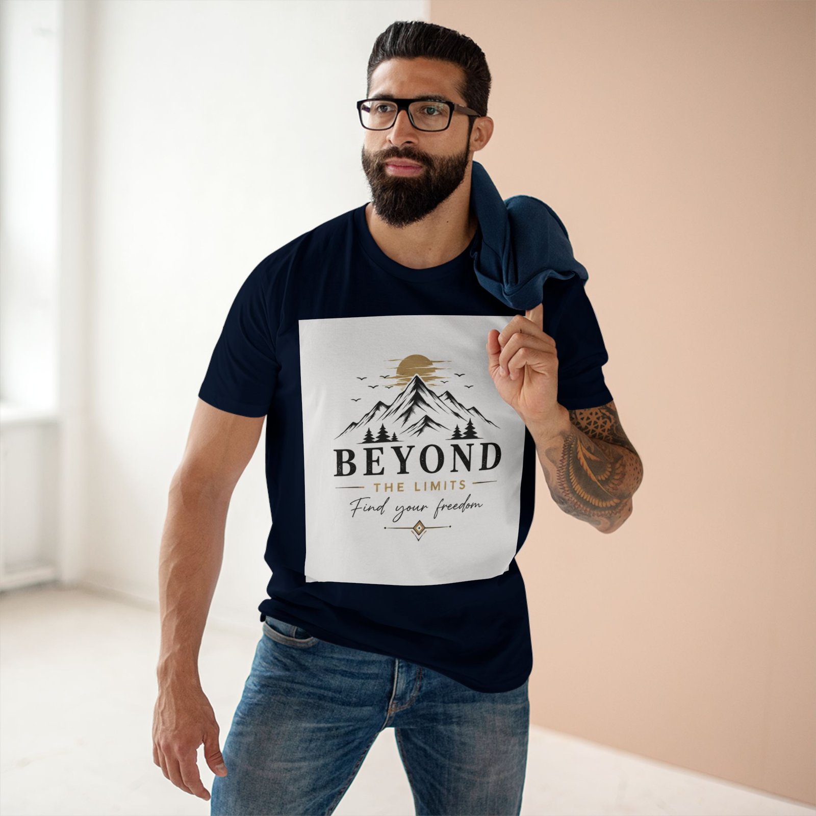 Beyond the Limits Mountain T-Shirt — "Find Your Freedom" Adventure Tee - Image 39
