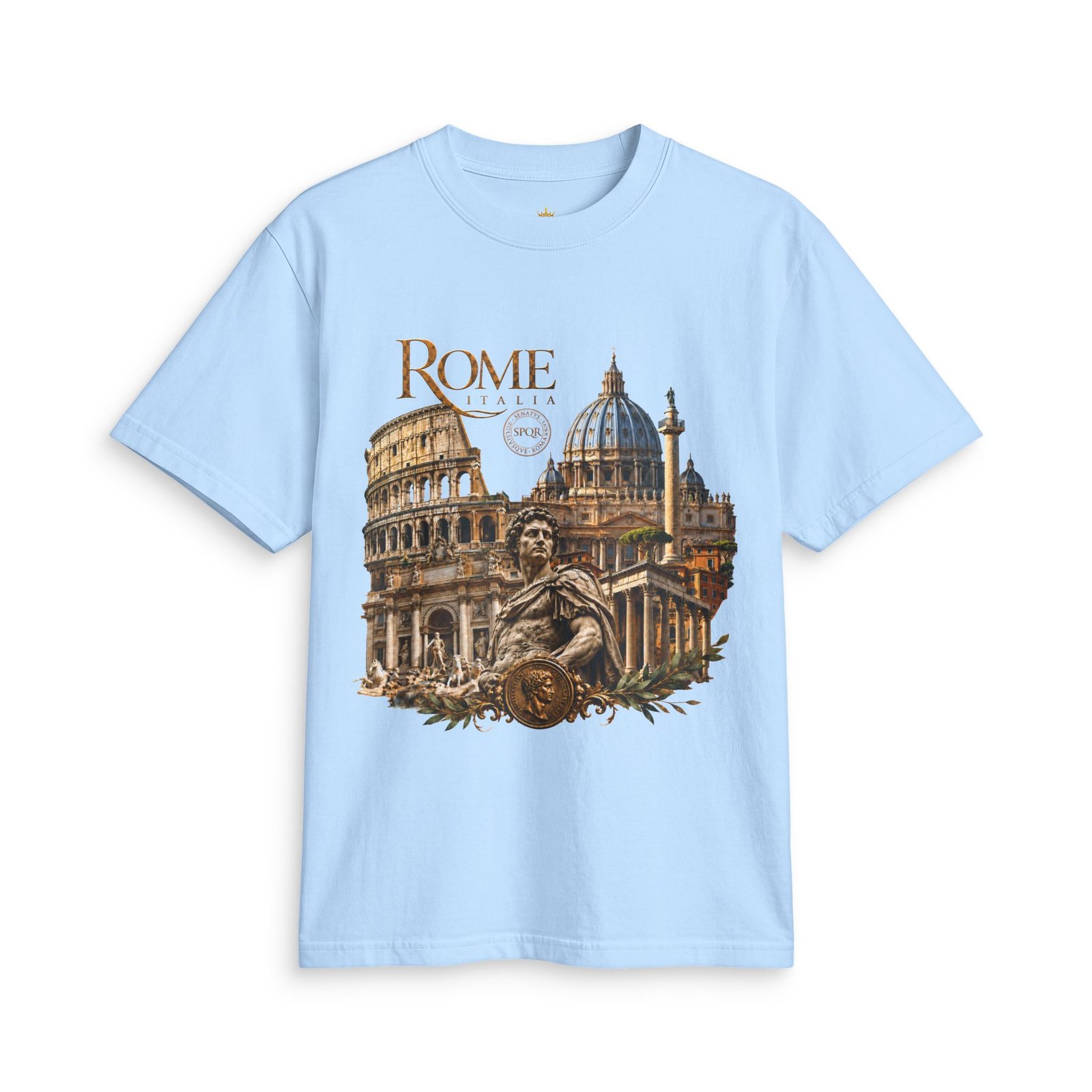 Rome Italy Vintage Architecture T-Shirt — Colosseum & St. Peter’s Basilica Travel Tee - Image 19