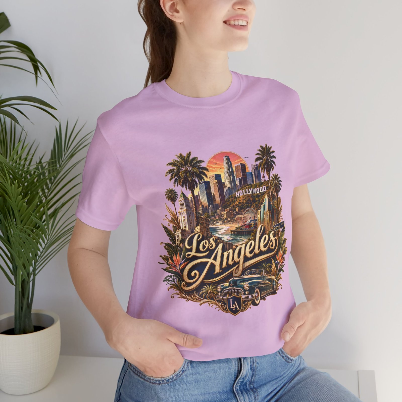Los Angeles Vintage Skyline Tee — Retro Hollywood LA City T-Shirt - Image 95