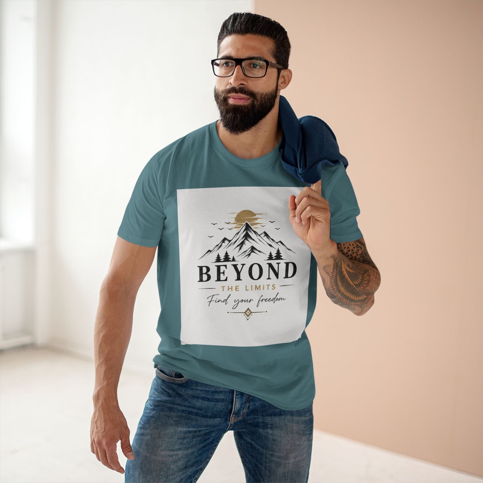 Beyond the Limits Mountain T-Shirt — "Find Your Freedom" Adventure Tee - Image 31