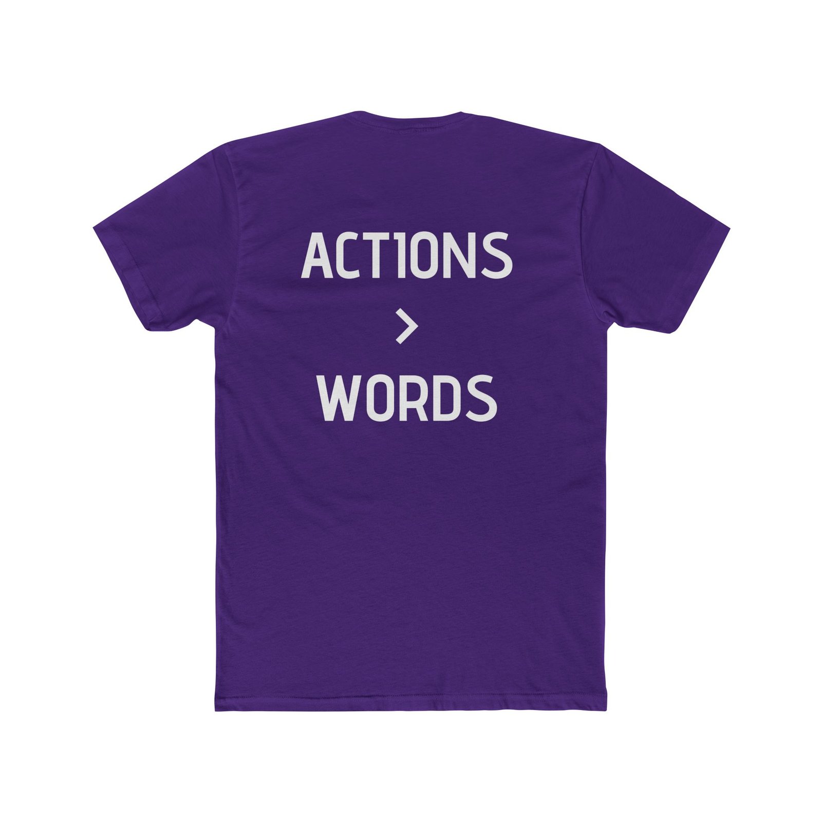 My Life Graphic Tee — "Actions > Words" Motivational Cotton T-Shirt - Image 11