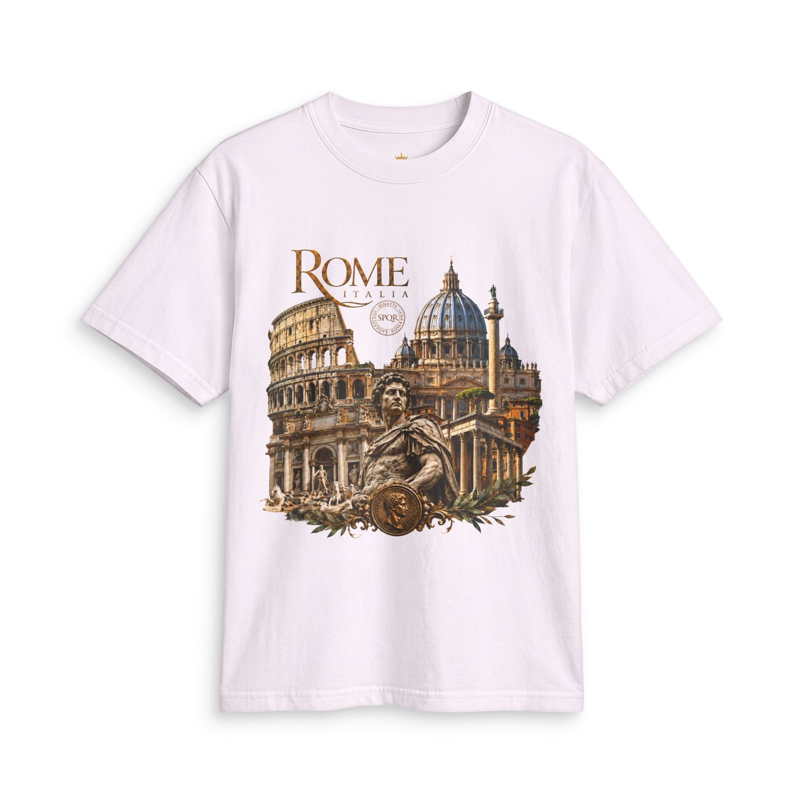 Rome Italy Vintage Architecture T-Shirt — Colosseum & St. Peter’s Basilica Travel Tee - Image 11