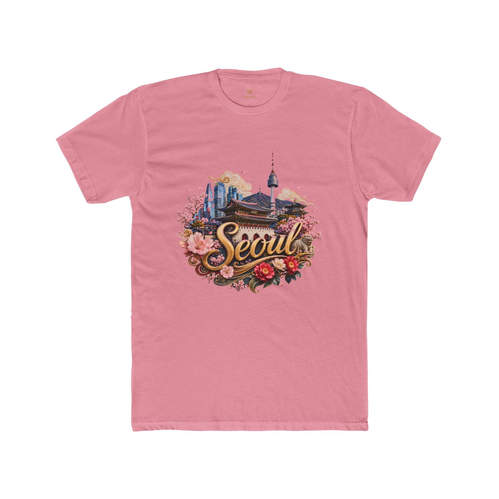 Seoul Vintage Travel T‑Shirt — Retro Seoul Skyline & Cherry Blossoms Tee - Image 19