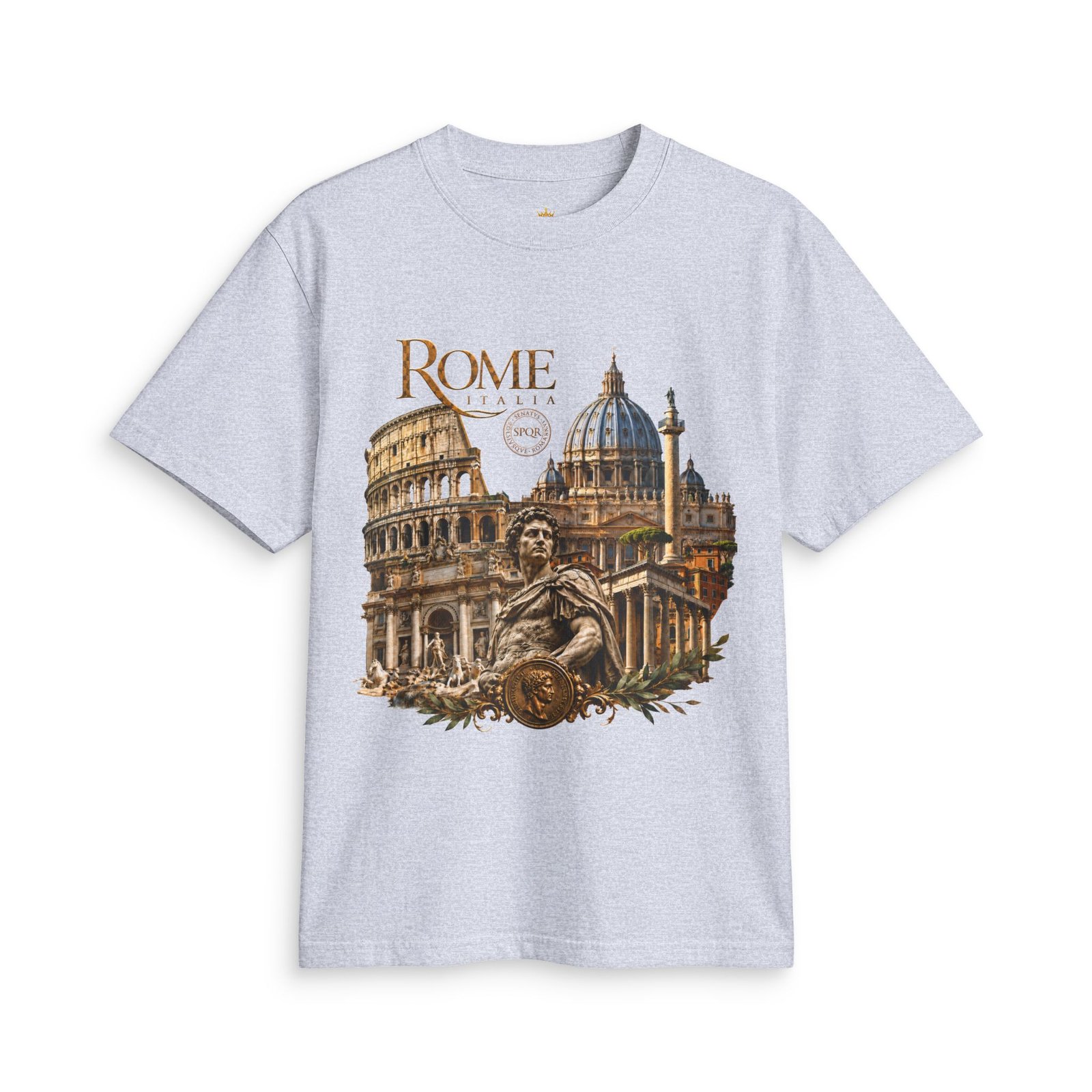 Rome Italy Vintage Architecture T-Shirt — Colosseum & St. Peter’s Basilica Travel Tee - Image 7