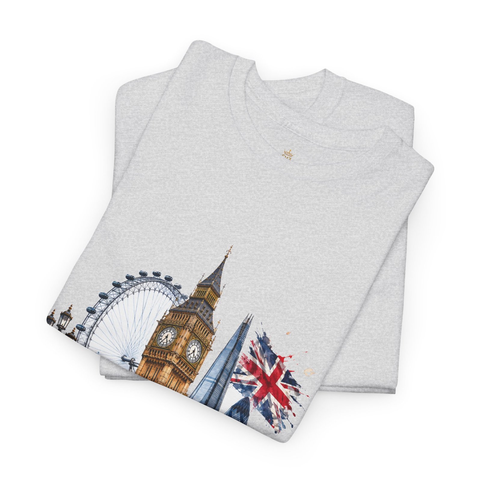 London Cityscape T‑Shirt — Big Ben, London Eye & Union Jack Graphic Tee - Image 67