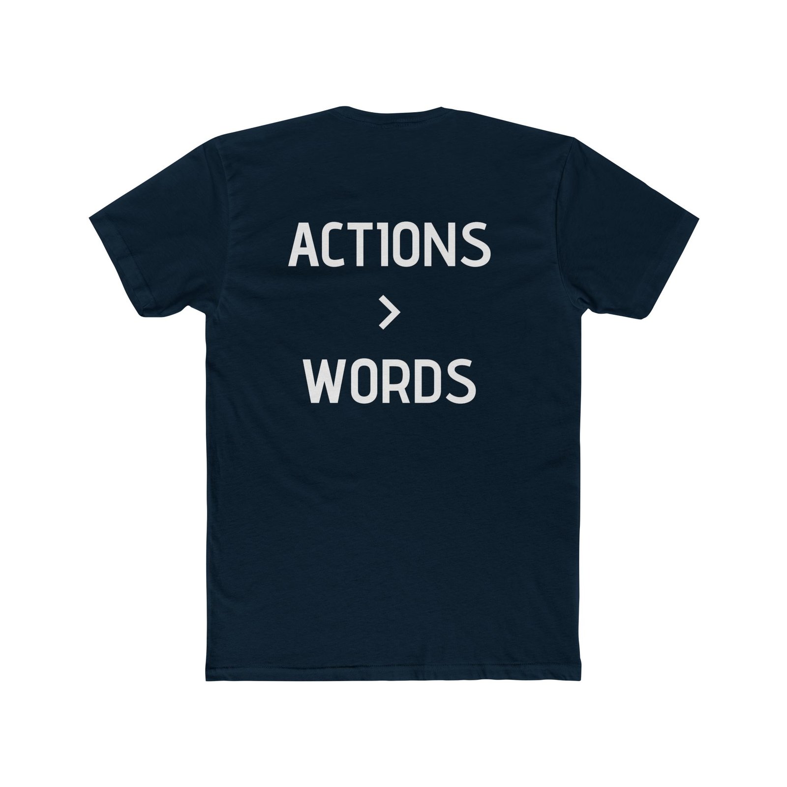 My Life Graphic Tee — "Actions > Words" Motivational Cotton T-Shirt - Image 5