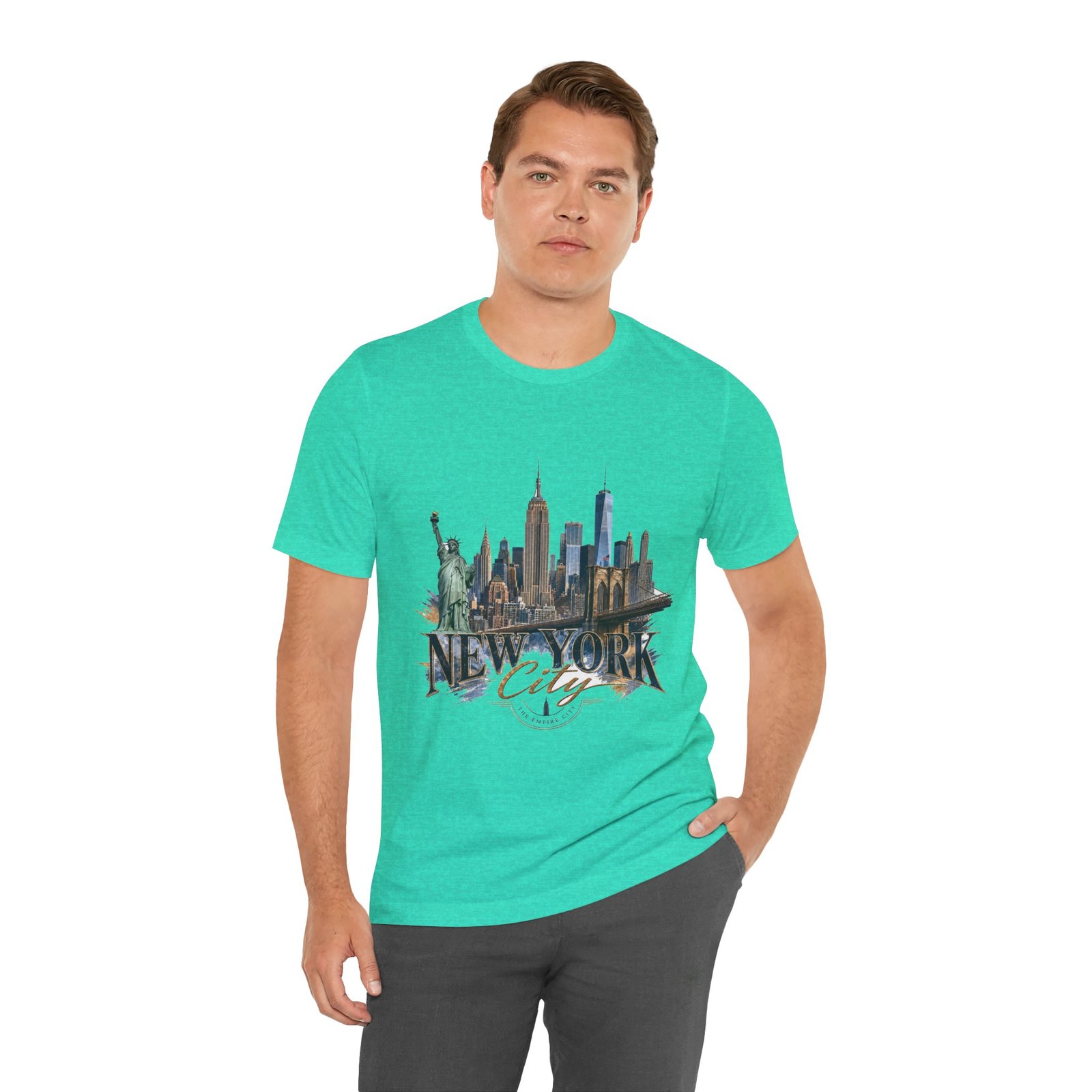 New York City Skyline Tee — Vintage Statue of Liberty & Manhattan Graphic T‑Shirt - Image 89
