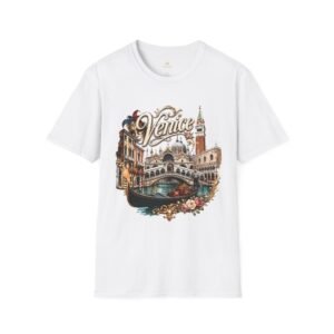 Venice Vintage Travel T-Shirt — Scenic Gondola & St. Mark’s Design