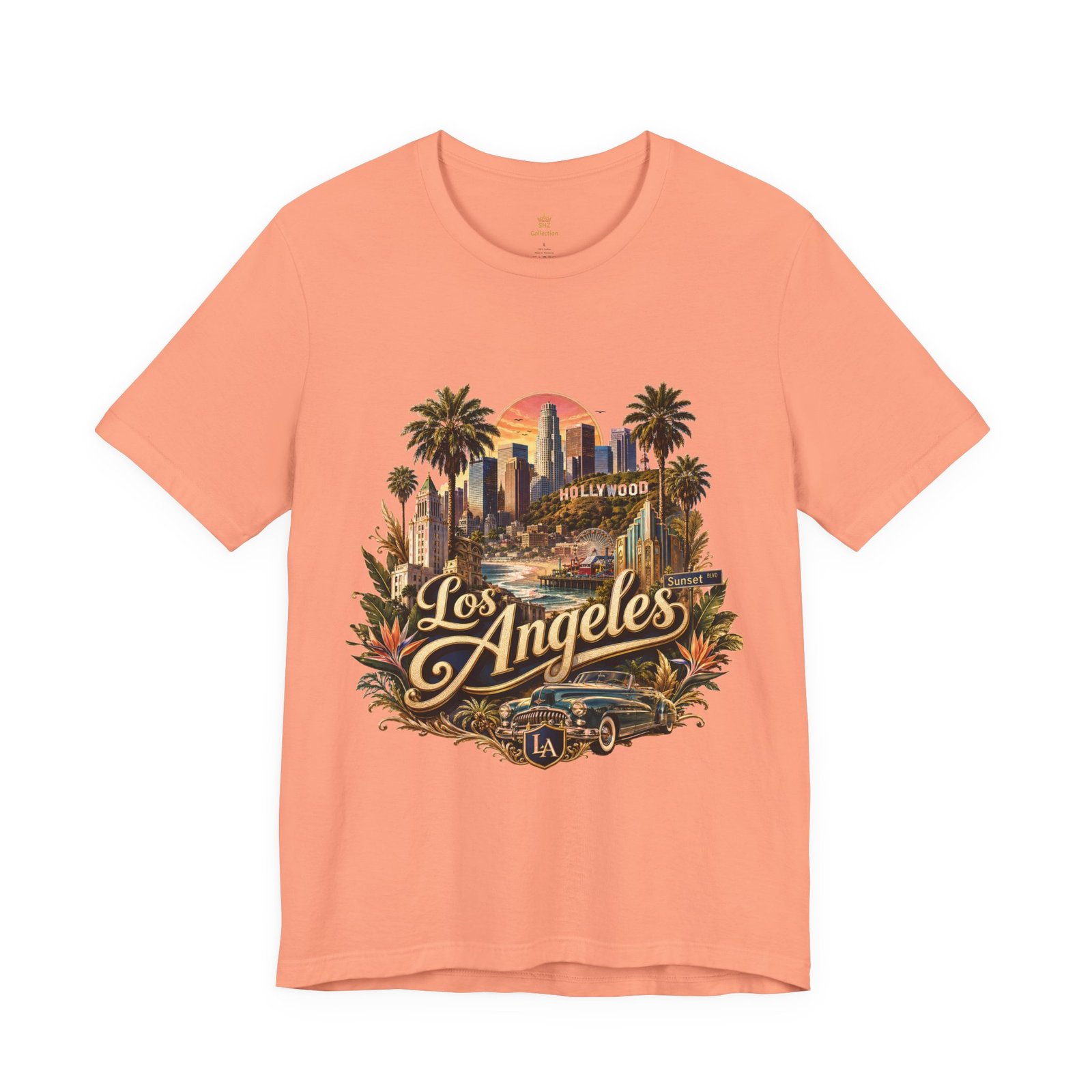 Los Angeles Vintage Skyline Tee — Retro Hollywood LA City T-Shirt