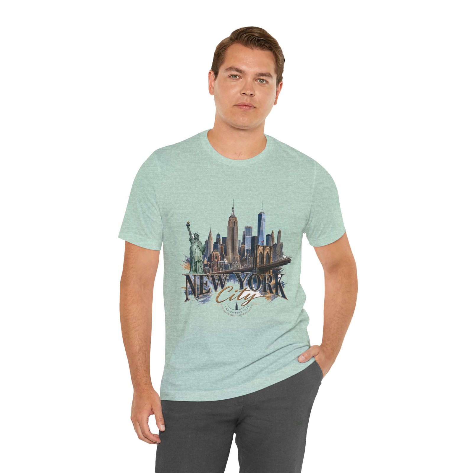 New York City Skyline Tee — Vintage Statue of Liberty & Manhattan Graphic T‑Shirt - Image 19