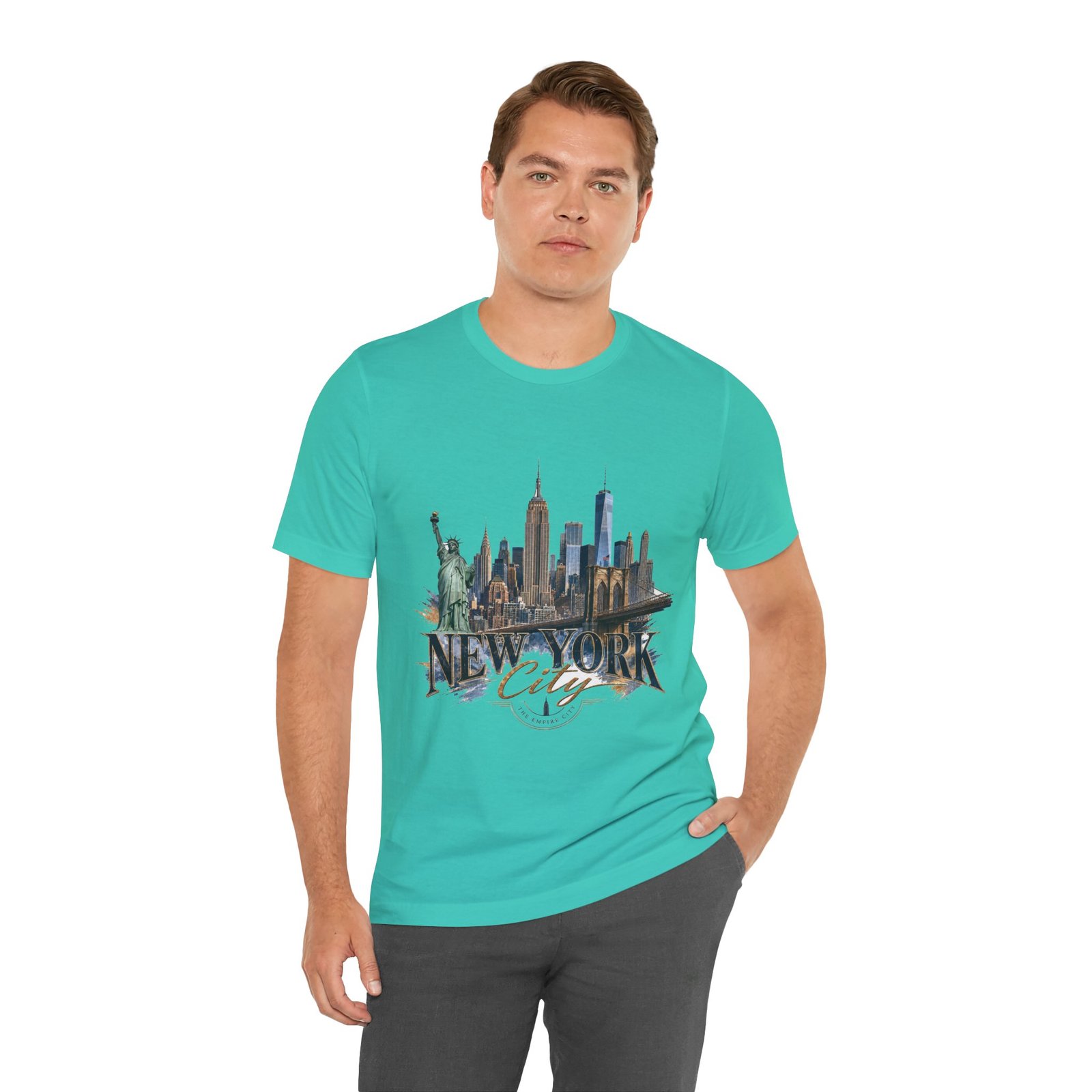 New York City Skyline Tee — Vintage Statue of Liberty & Manhattan Graphic T‑Shirt - Image 82