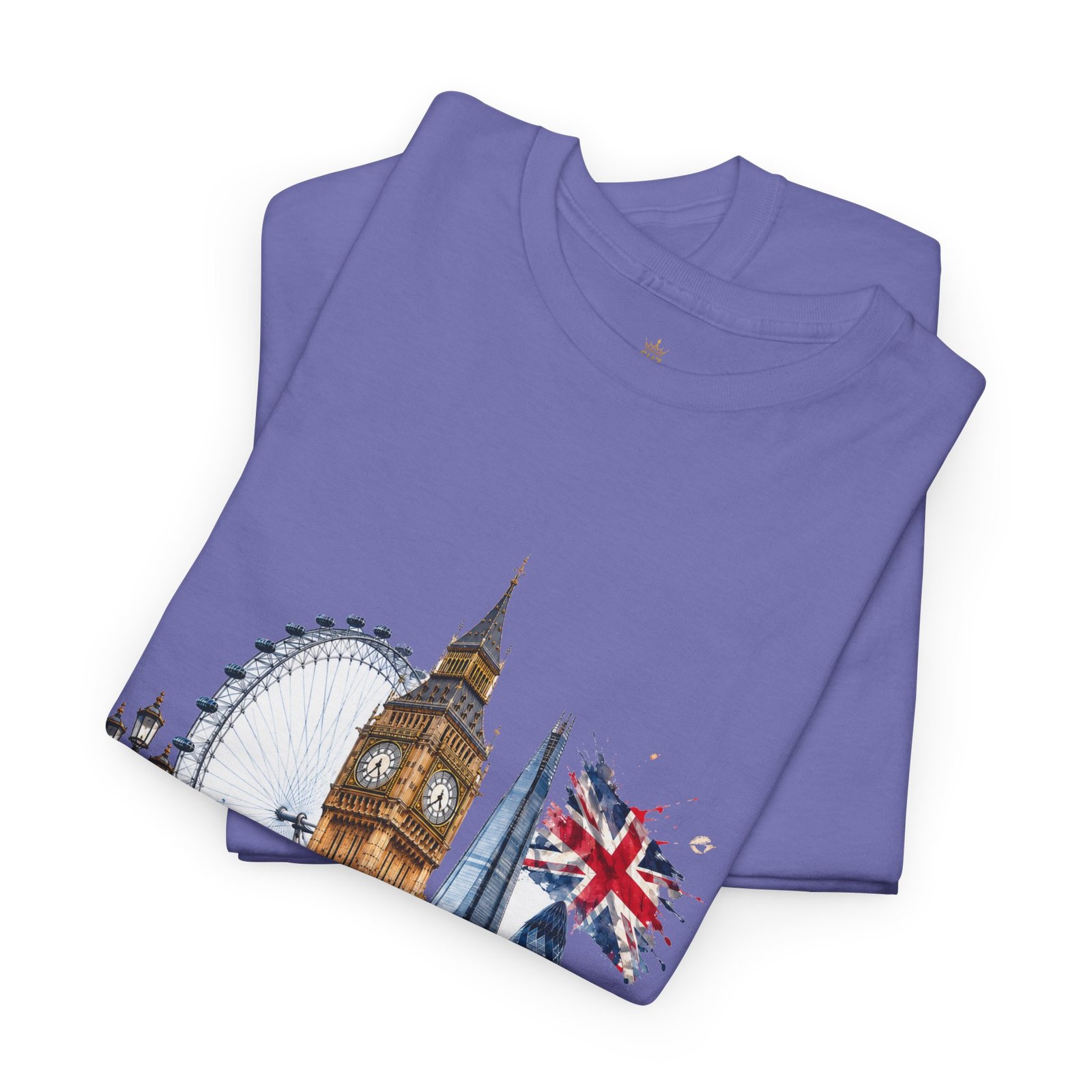 London Cityscape T‑Shirt — Big Ben, London Eye & Union Jack Graphic Tee - Image 91