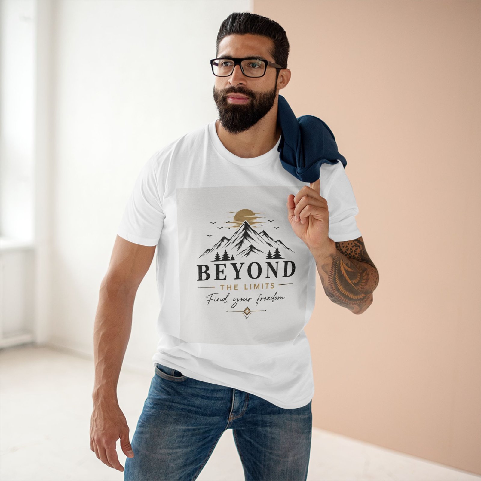Beyond the Limits Mountain T-Shirt — "Find Your Freedom" Adventure Tee - Image 3
