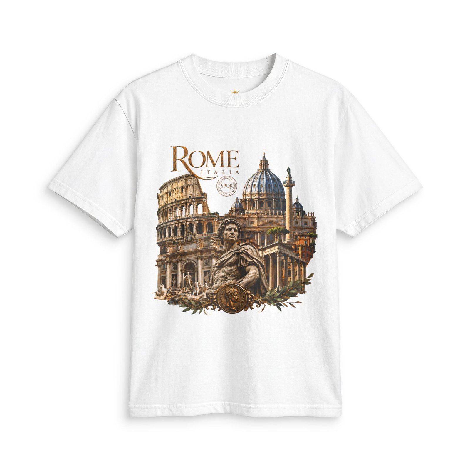 Rome Italy Vintage Architecture T-Shirt — Colosseum & St. Peter’s Basilica Travel Tee - Image 23