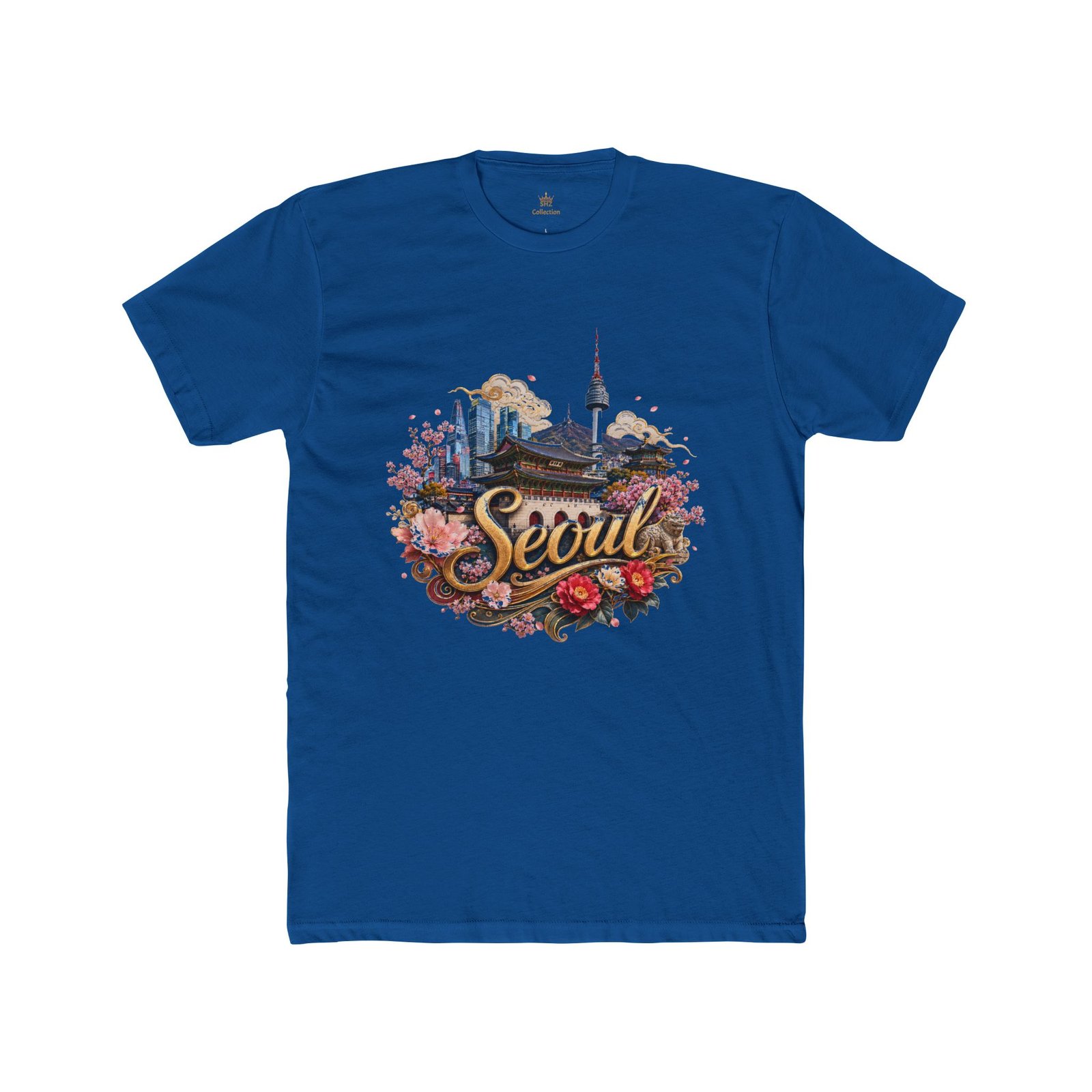 Seoul Vintage Travel T‑Shirt — Retro Seoul Skyline & Cherry Blossoms Tee - Image 34
