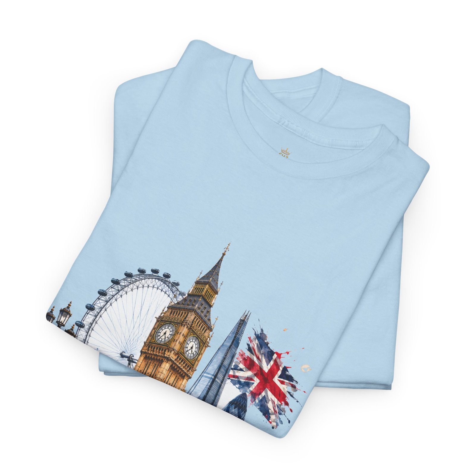 London Cityscape T‑Shirt — Big Ben, London Eye & Union Jack Graphic Tee - Image 3
