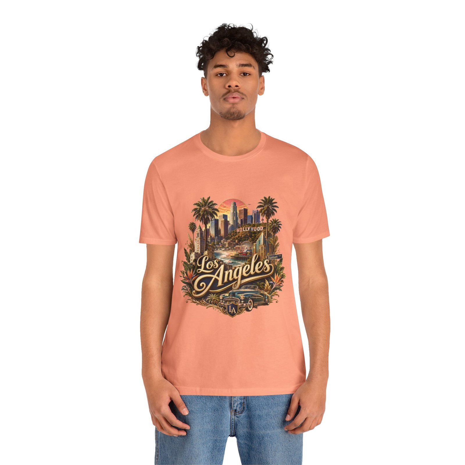 Los Angeles Vintage Skyline Tee — Retro Hollywood LA City T-Shirt - Image 6