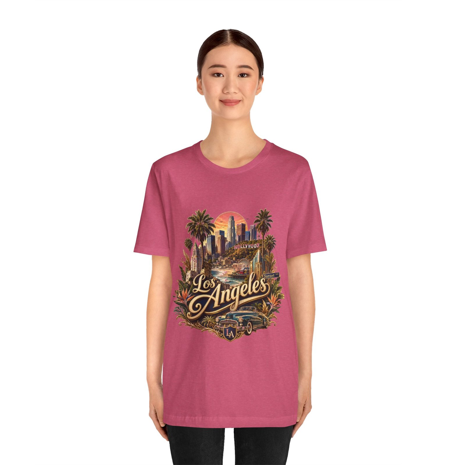 Los Angeles Vintage Skyline Tee — Retro Hollywood LA City T-Shirt - Image 29