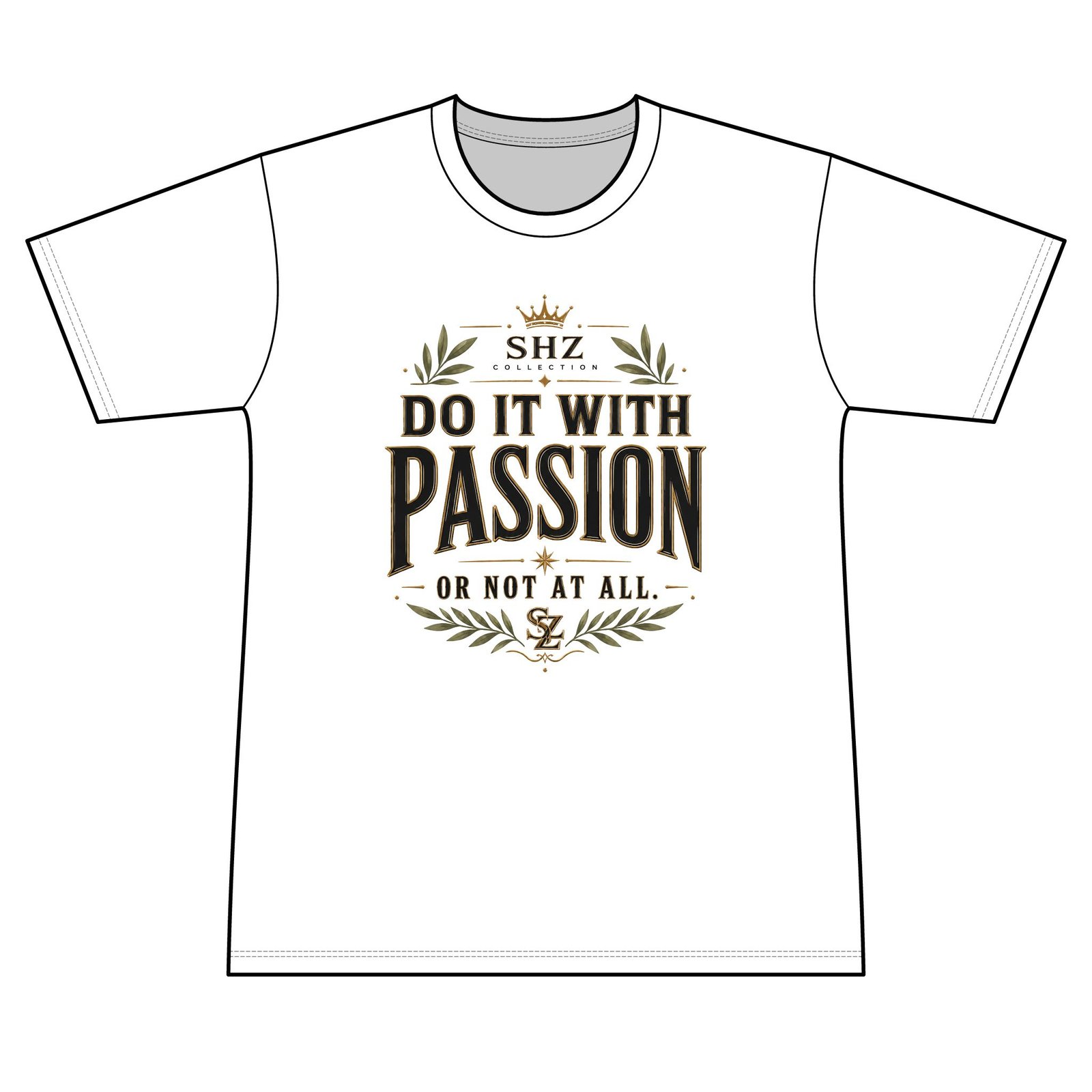 Do It With Passion T-Shirt — Motivational Men's Short Sleeve Tee