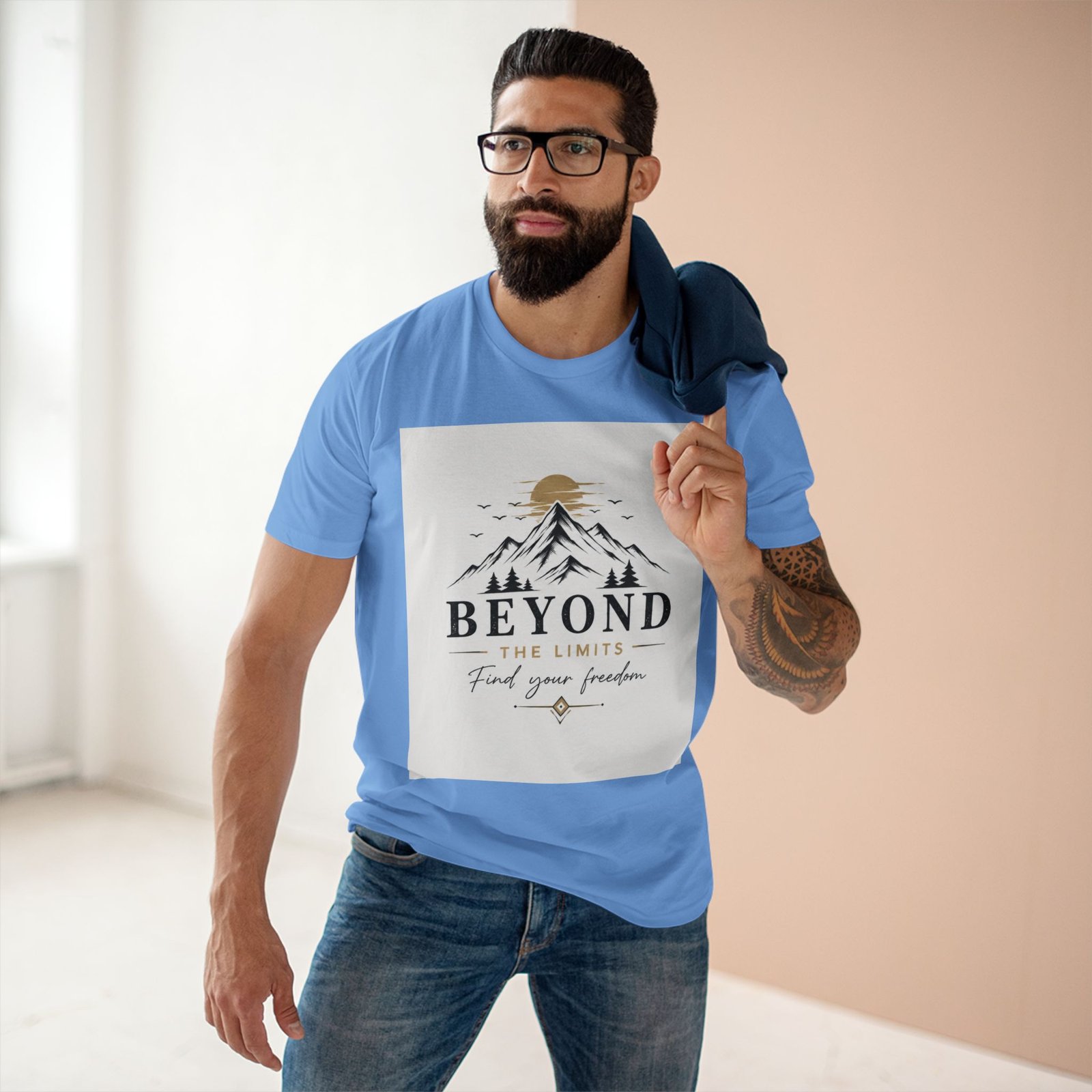 Beyond the Limits Mountain T-Shirt — "Find Your Freedom" Adventure Tee - Image 35