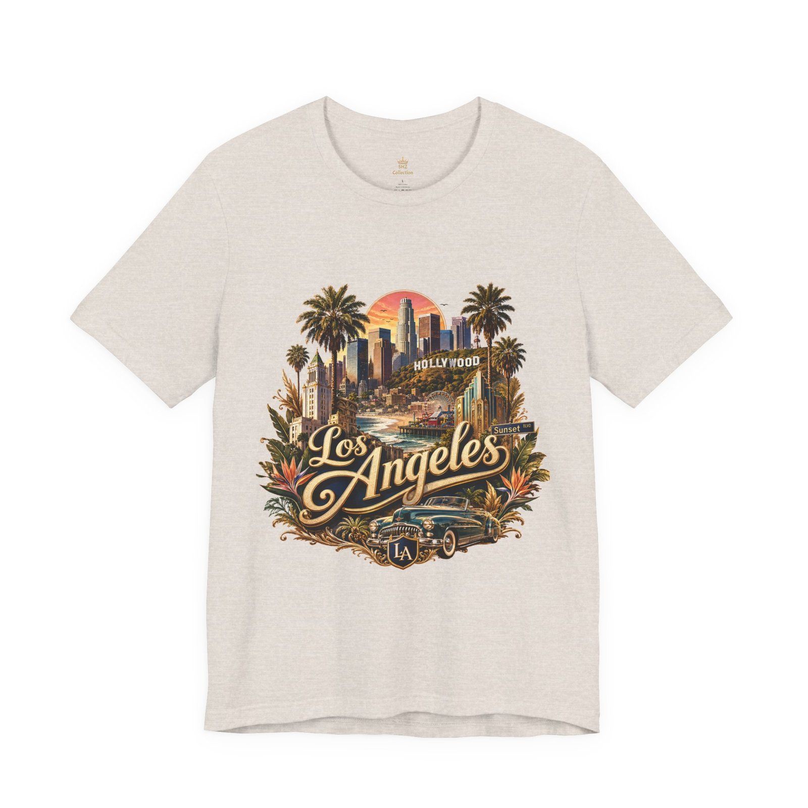 Los Angeles Vintage Skyline Tee — Retro Hollywood LA City T-Shirt - Image 81