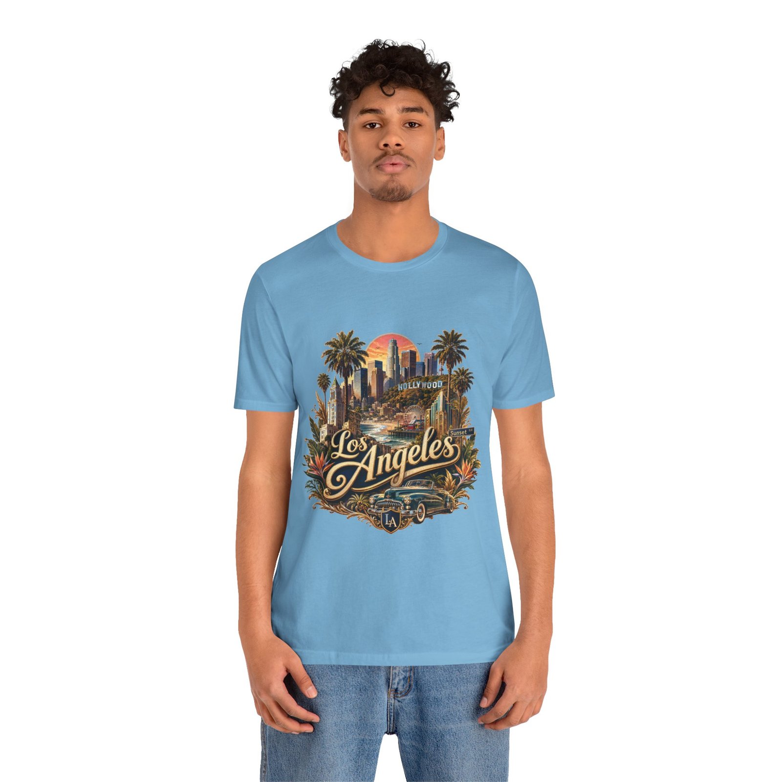 Los Angeles Vintage Skyline Tee — Retro Hollywood LA City T-Shirt - Image 70