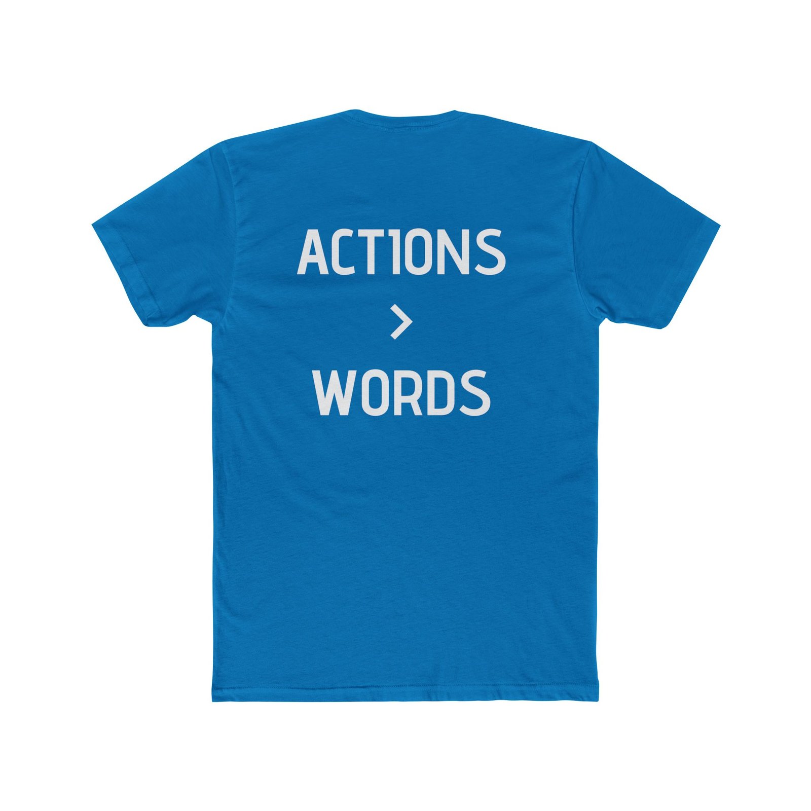 My Life Graphic Tee — "Actions > Words" Motivational Cotton T-Shirt - Image 8